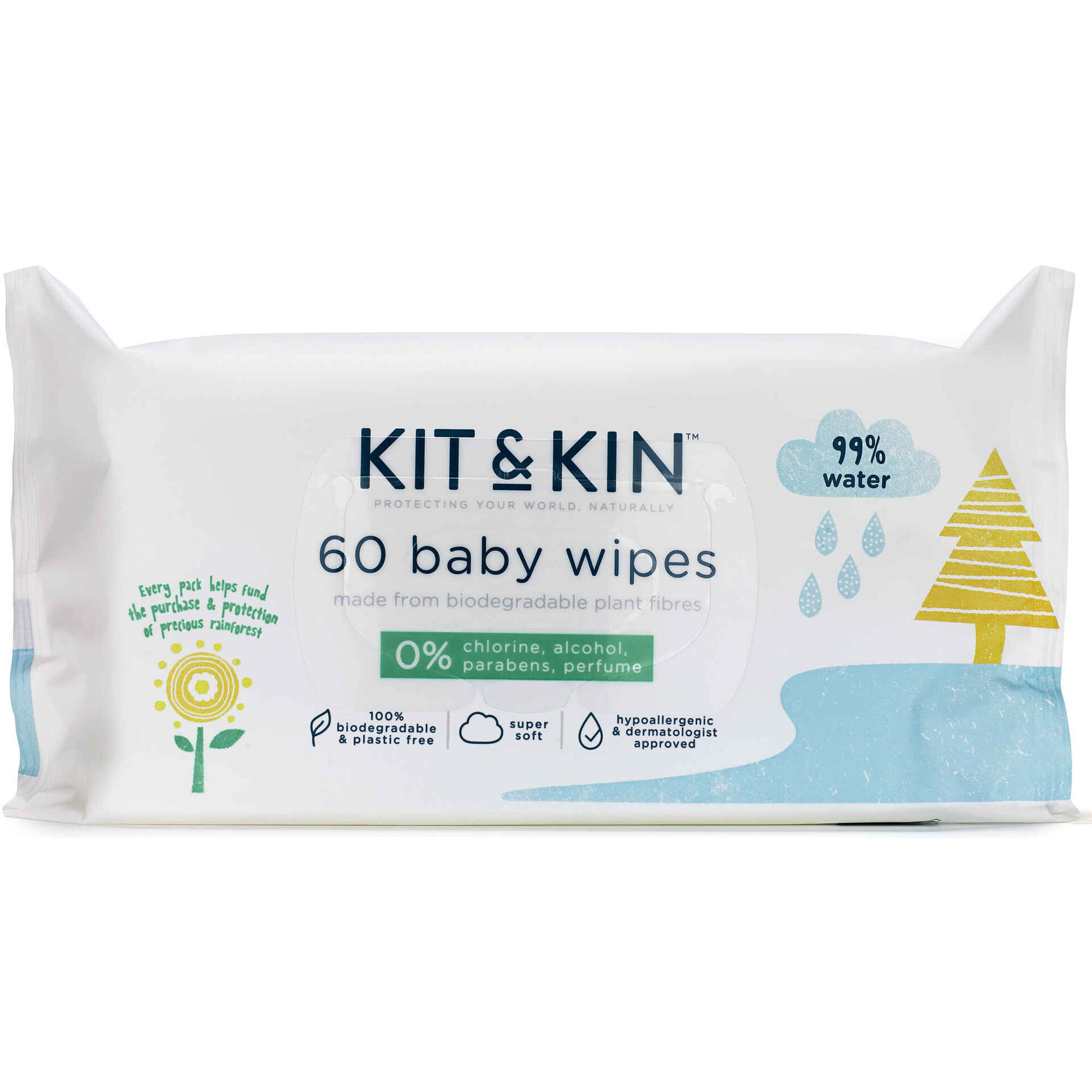 Toalhitas Beb&eacute; Biodegrad&aacute;veis Kit&Kin