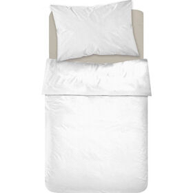 Conjunto Lençóis Algodão 160x270cm Pintas Bege