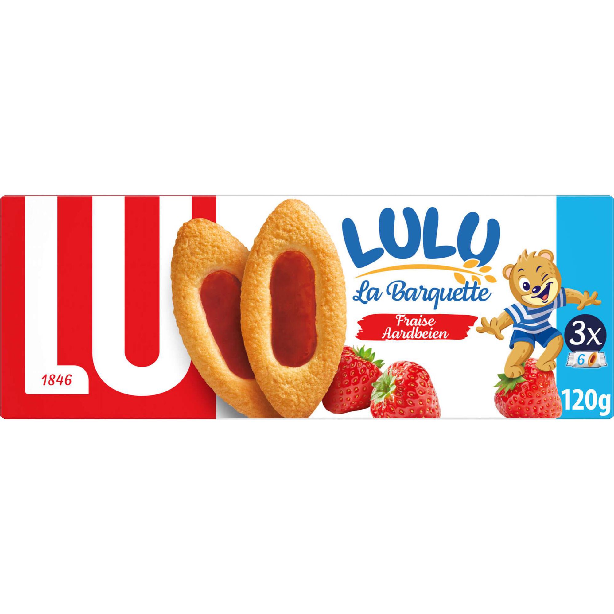 Bolachas com Recheio de Morango La Barquette Lu