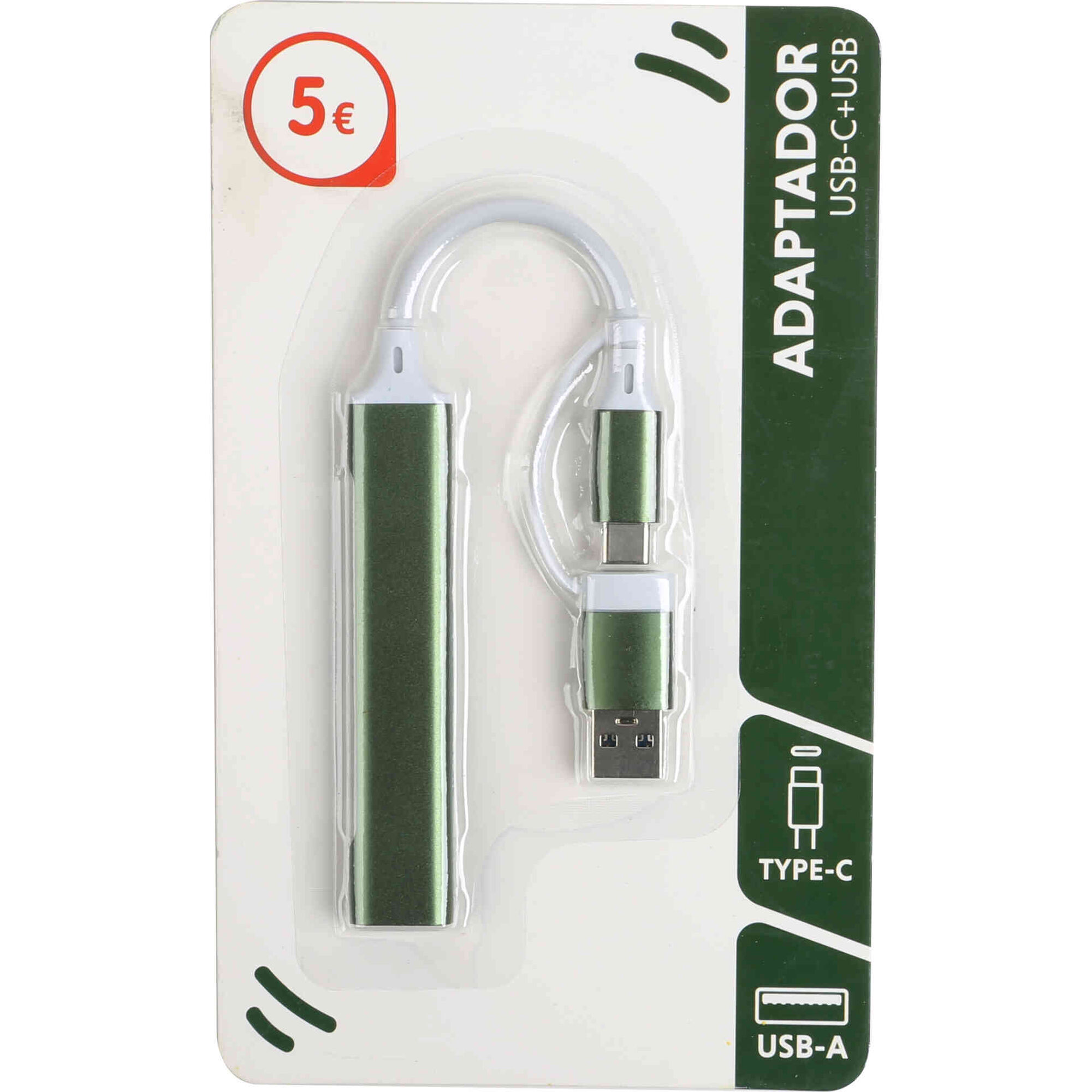 Adaptador USB-C + USB Bazar&atilde;o