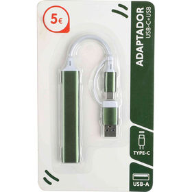 Adaptador USB-C + USB Bazar&atilde;o