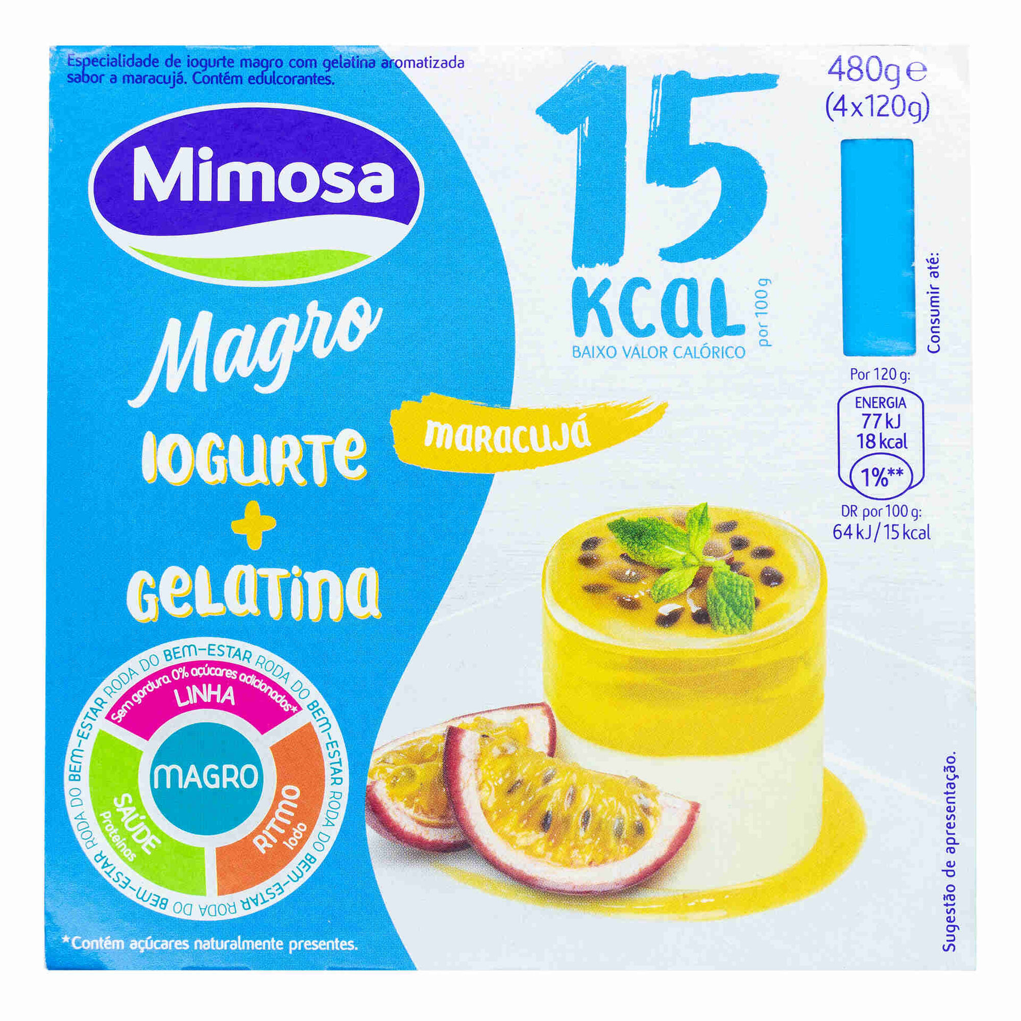 Iogurte Magro e Gelatina Maracujá