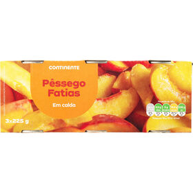 P&ecirc;ssego em Fatias em Calda Continente