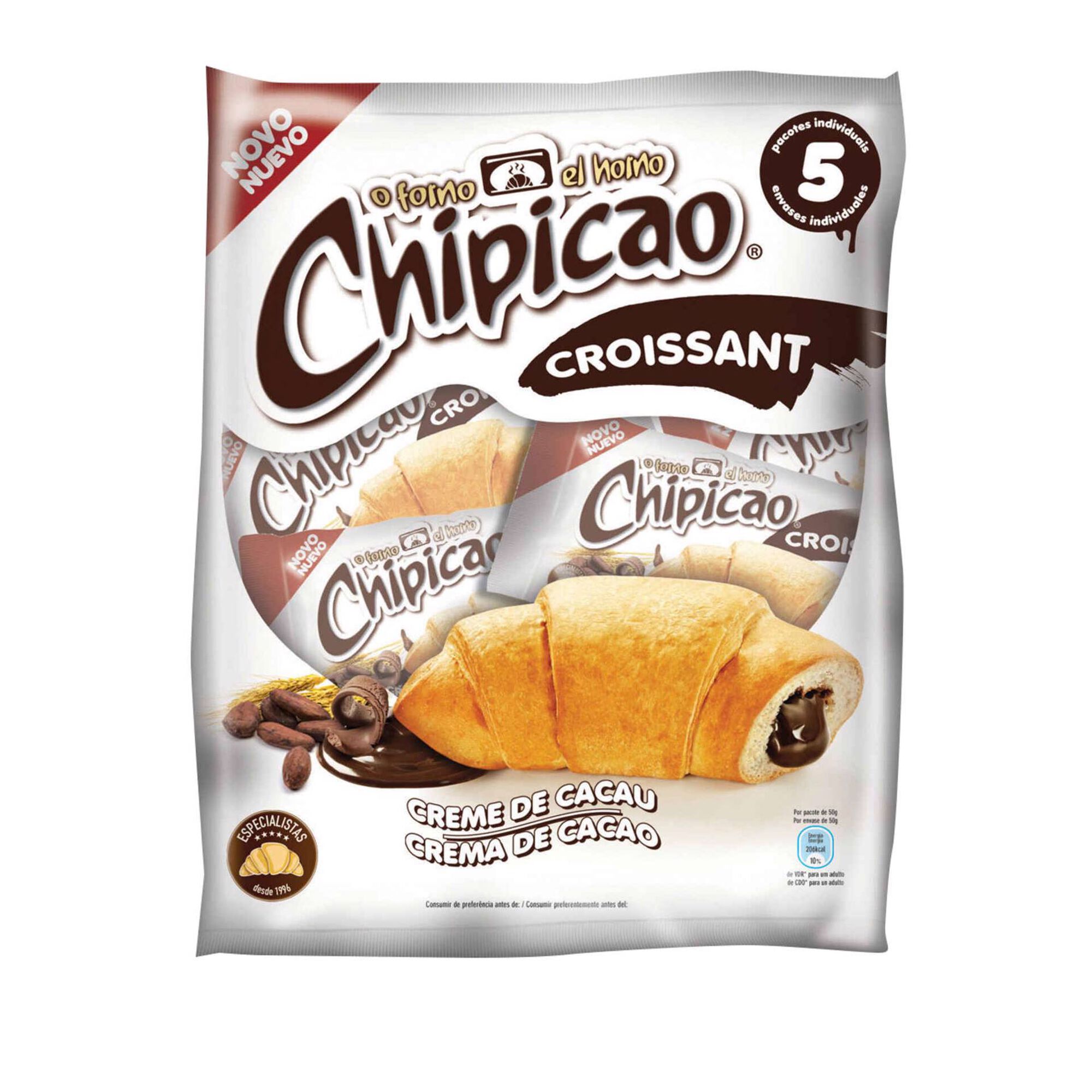 Croissants com Recheio de Chocolate