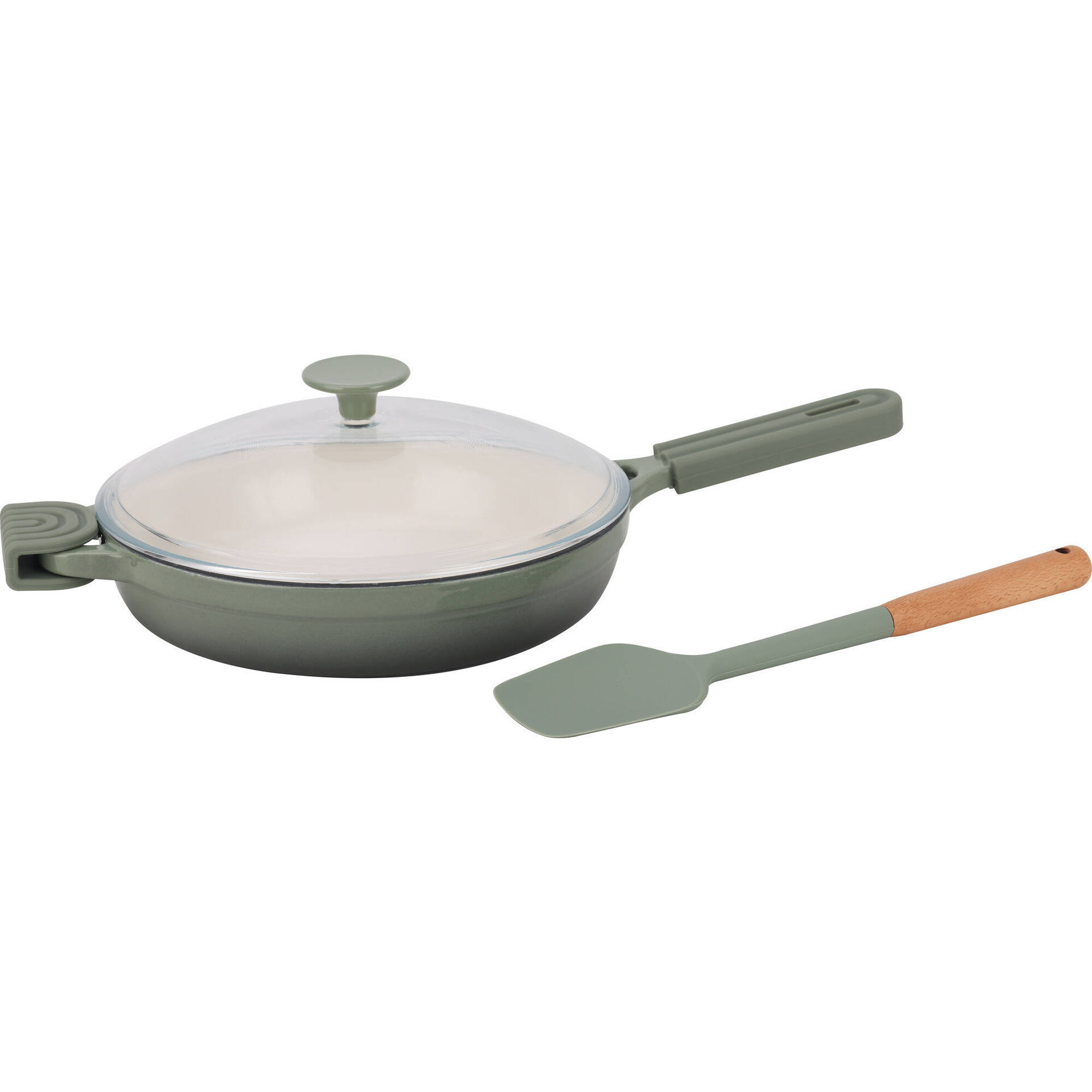 Frigideira Antiaderente Ferro Fundido com Tampa