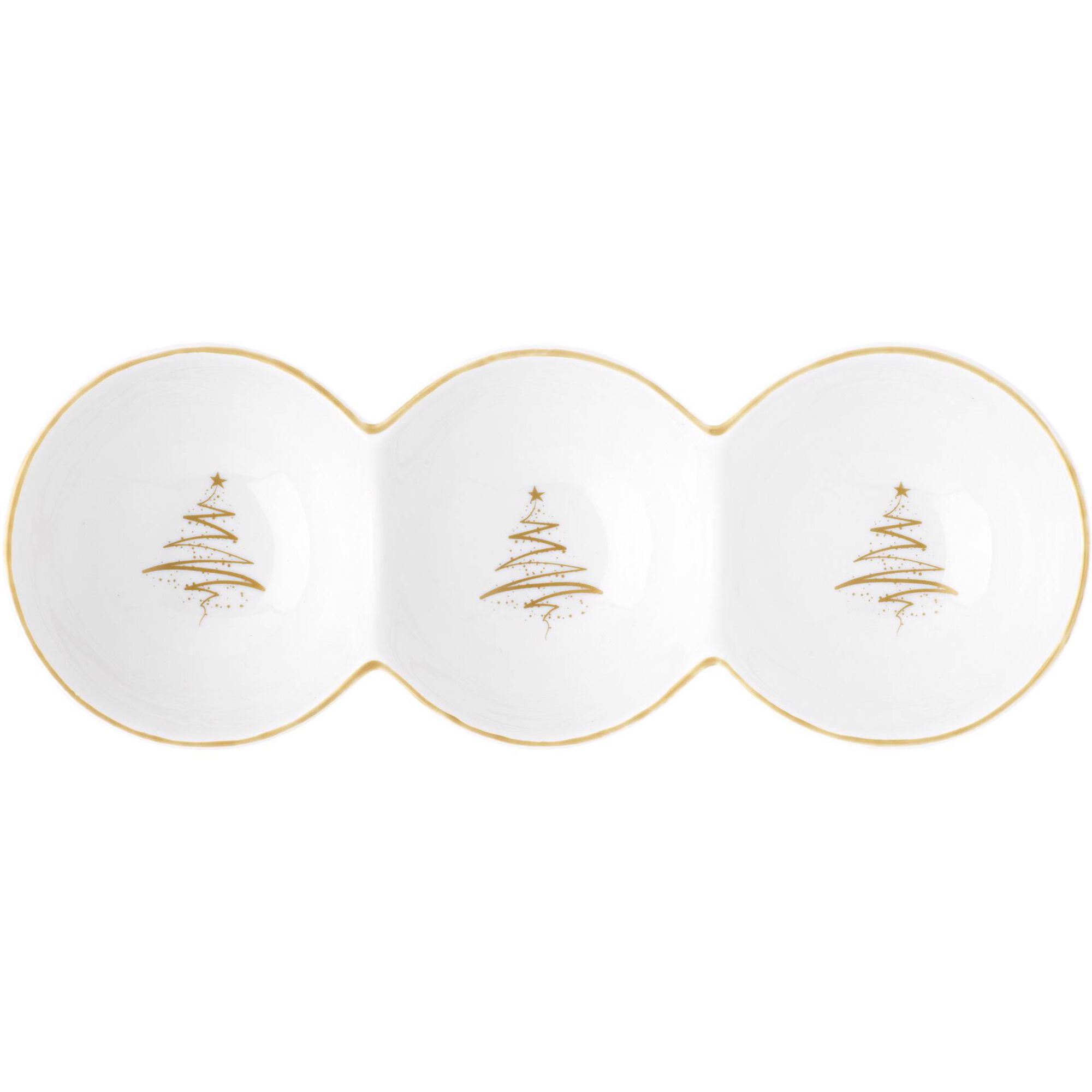 Conjunto 3 Taças Aperitivo Tree Dourado