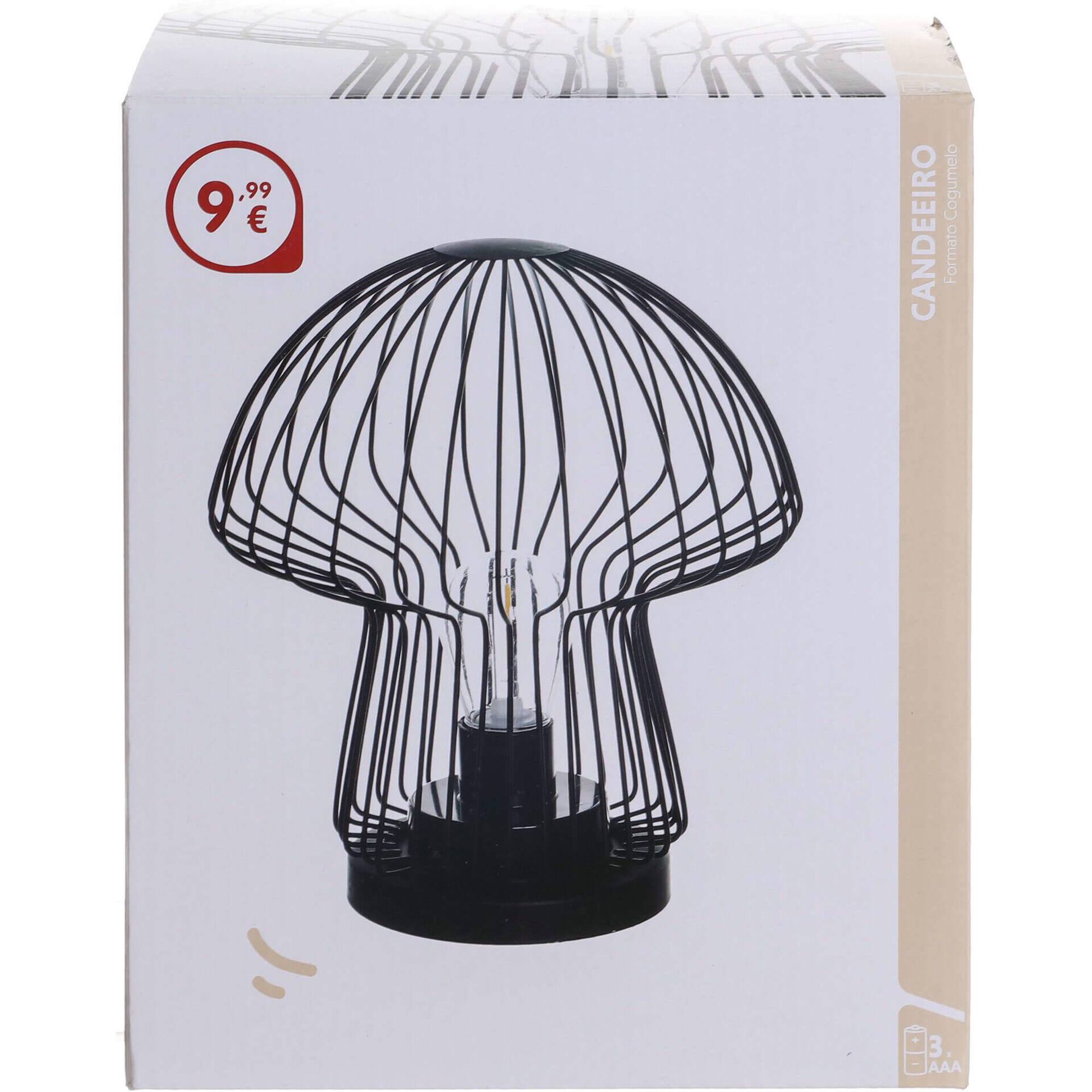 Candeeiro Cogumelo em Metal