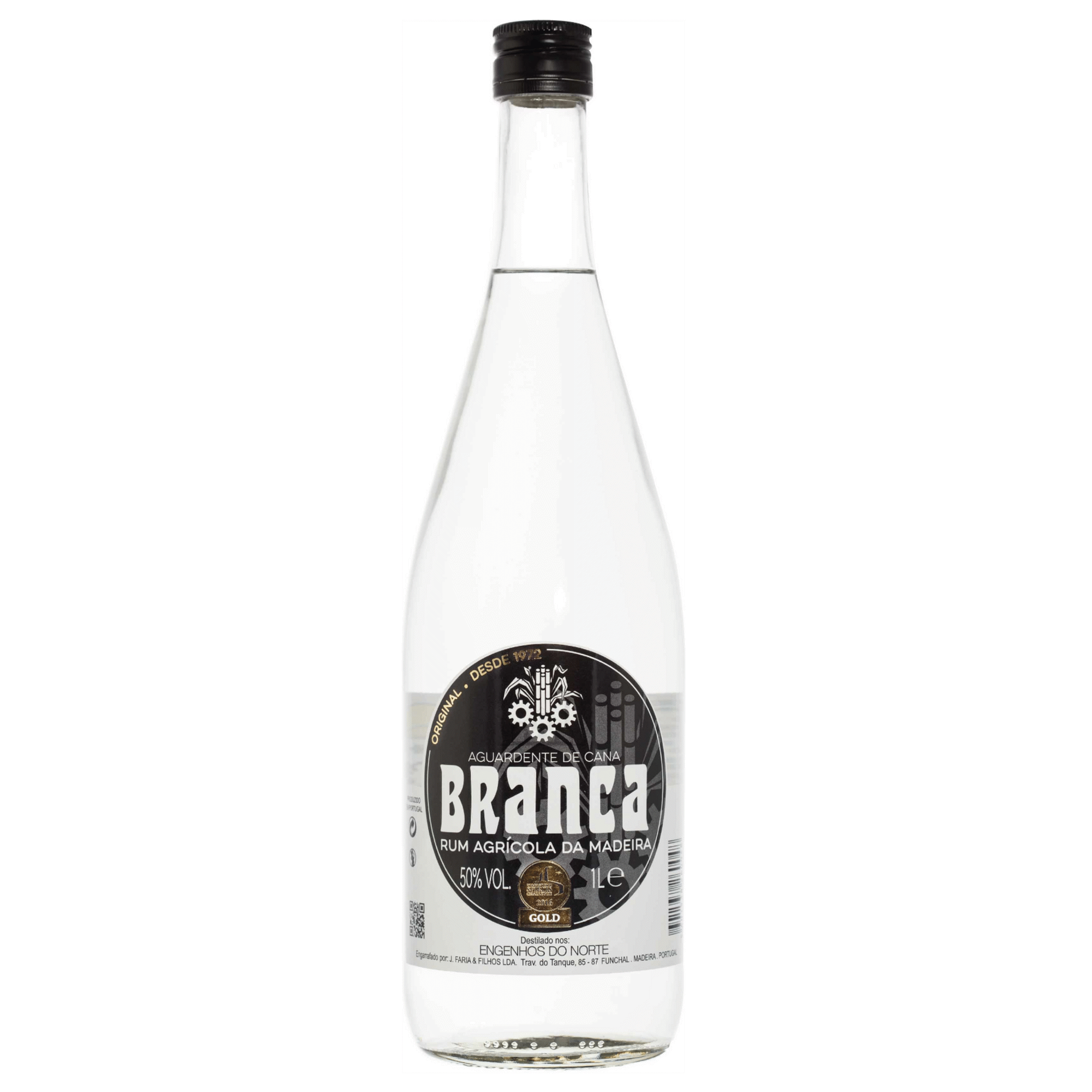 Branca Aguardente de Cana 50% Rum Agr&iacute;cola da Madeira