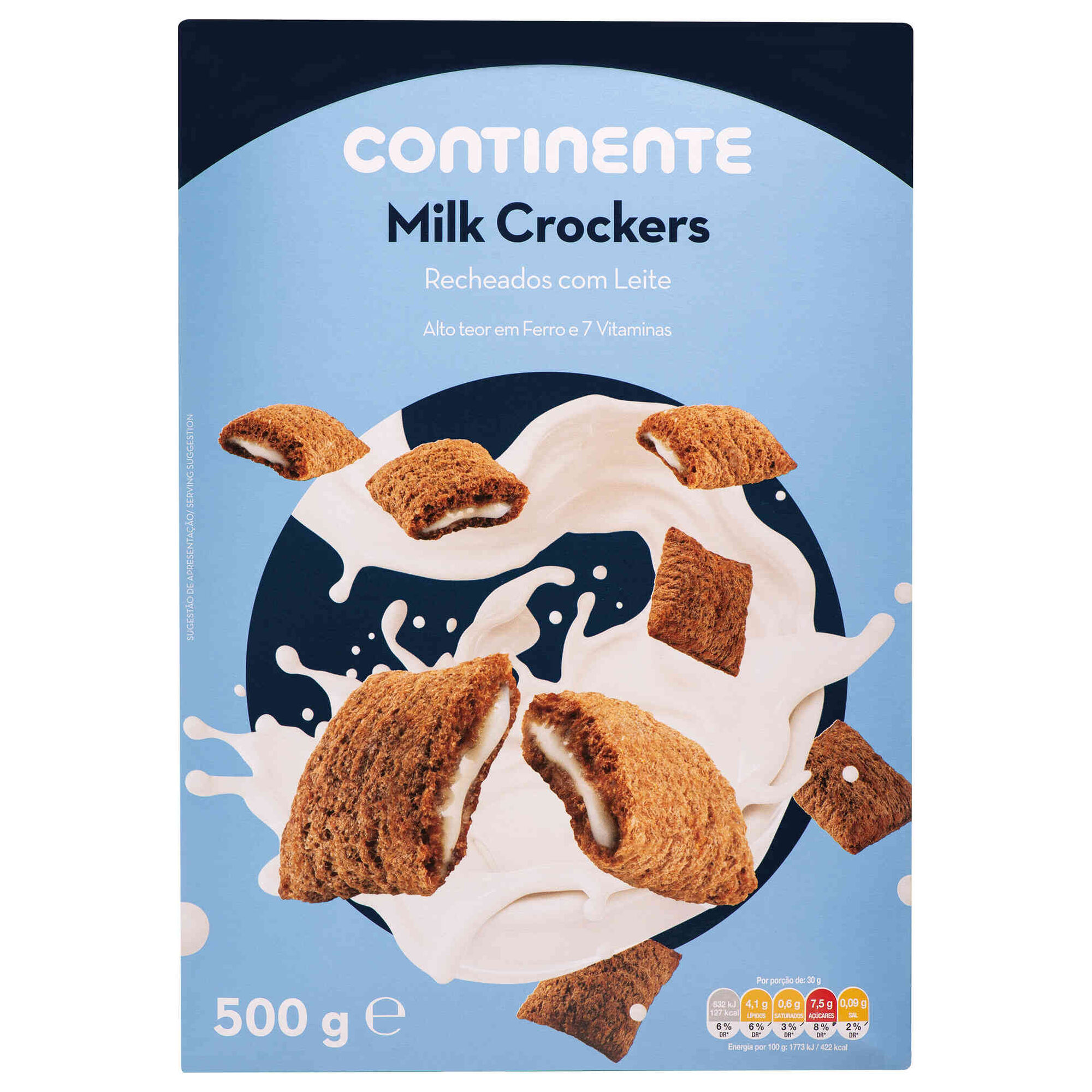 Cereais Crockers Recheio de Leite
