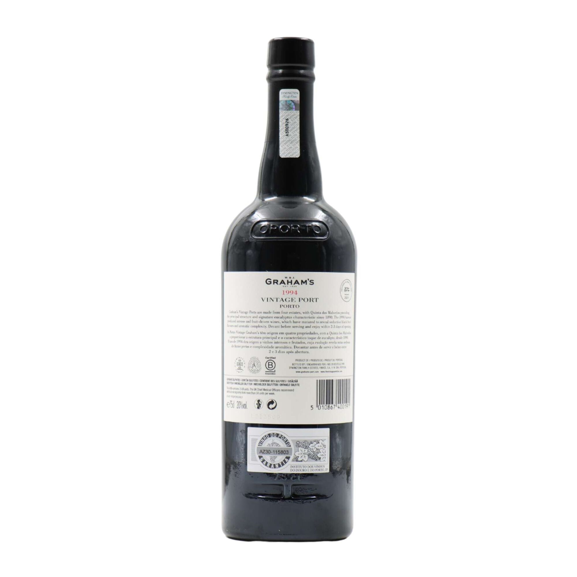 Graham'S Vinho Do Porto Vintage 1994