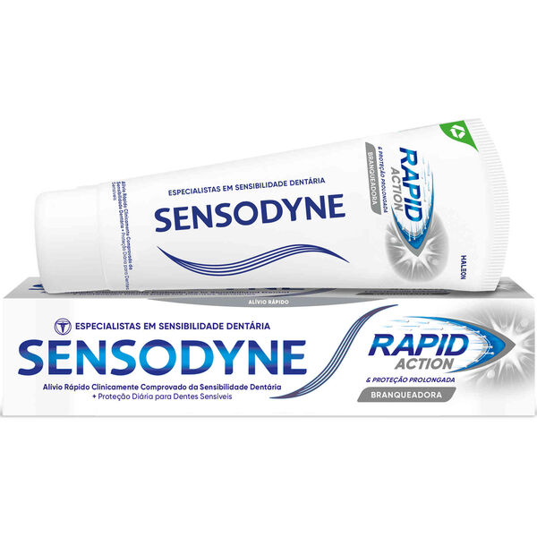 Pasta de Dentes Sensibilidade Rapid Action Branqueadora Sensodyne