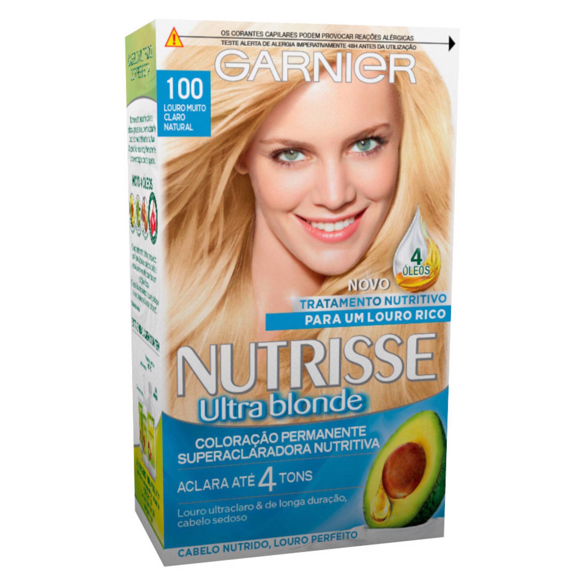 Coloração Permanente Nutrisse Ultra Blonde Louro Muito Claro Natural 100 Coloração Permanente Nutrisse Ultra Blonde Louro Muito Claro Natural 100