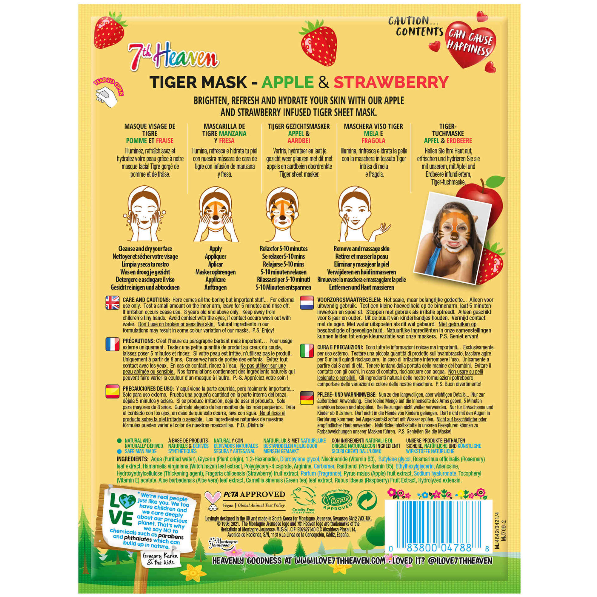 Máscara Facial Revitalizante Tiger