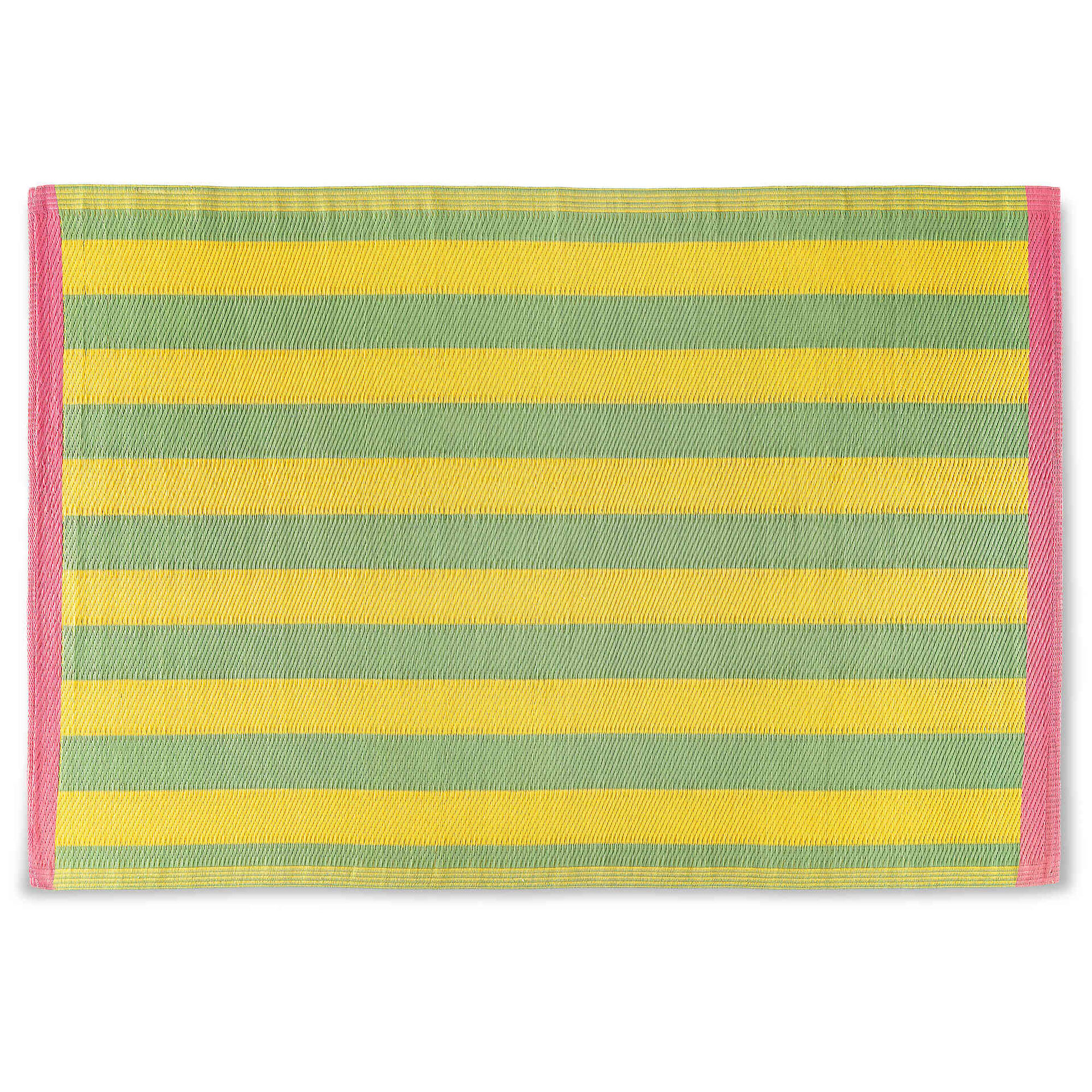 Tapete Polipro Riscas Verde e Amarelo 230x160cm Kasa