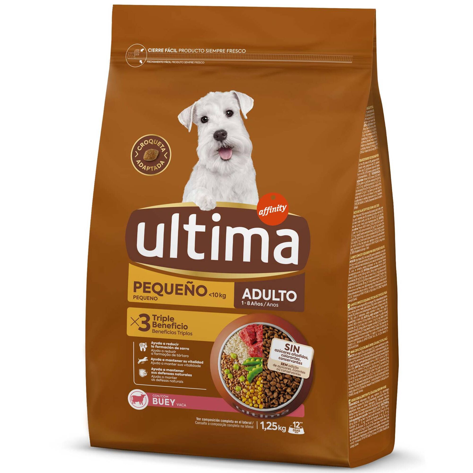 Ra&ccedil;&atilde;o para C&atilde;o Adulto Ra&ccedil;as Pequenas Vaca