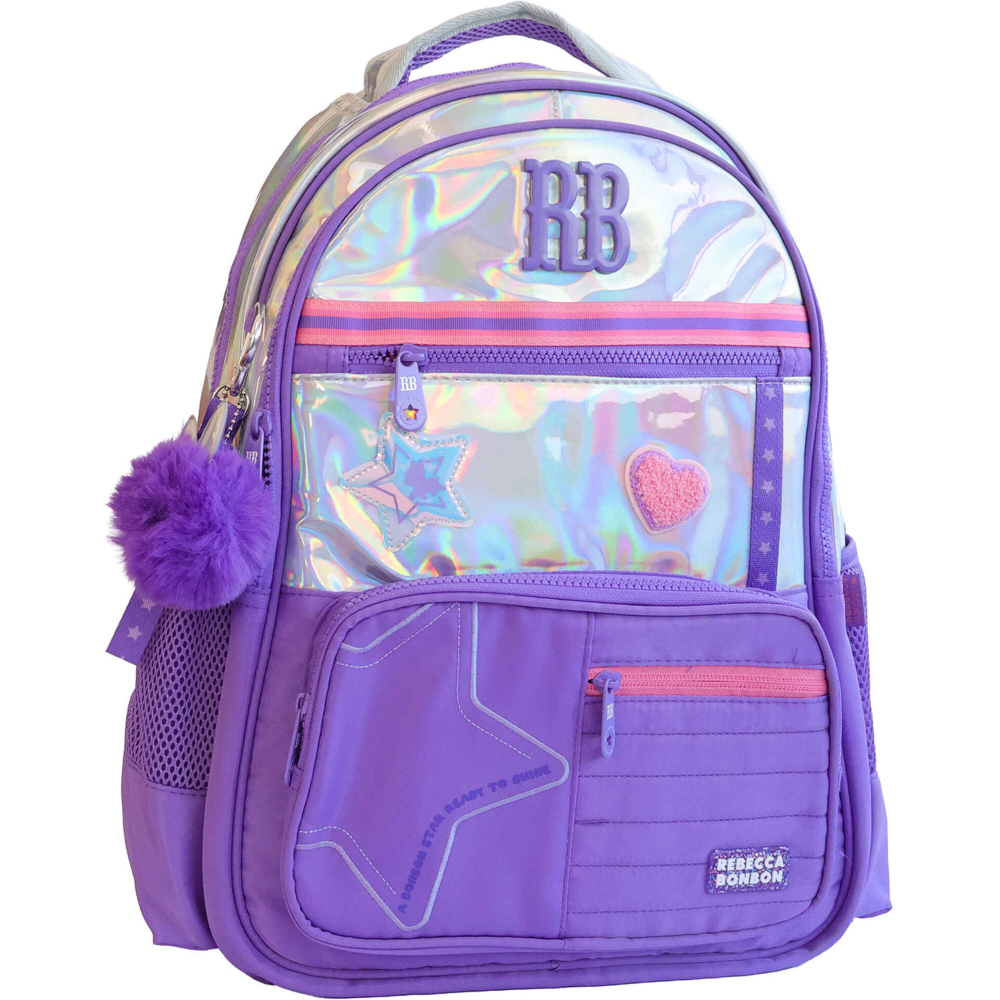 Mochila Lil&aacute;s Holo Rebecca Bonbon