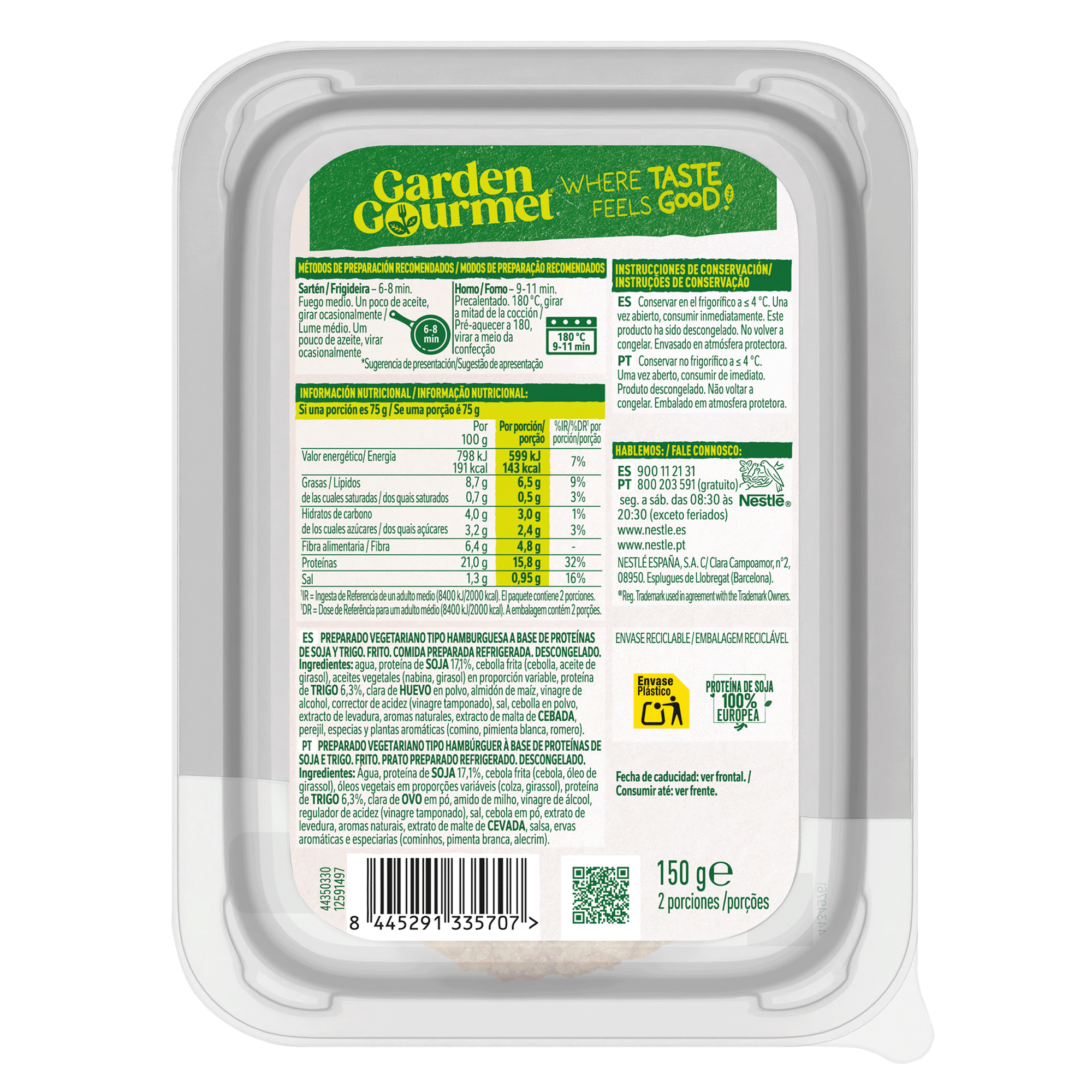 Hambúrguer Clássico de Proteína Vegetal