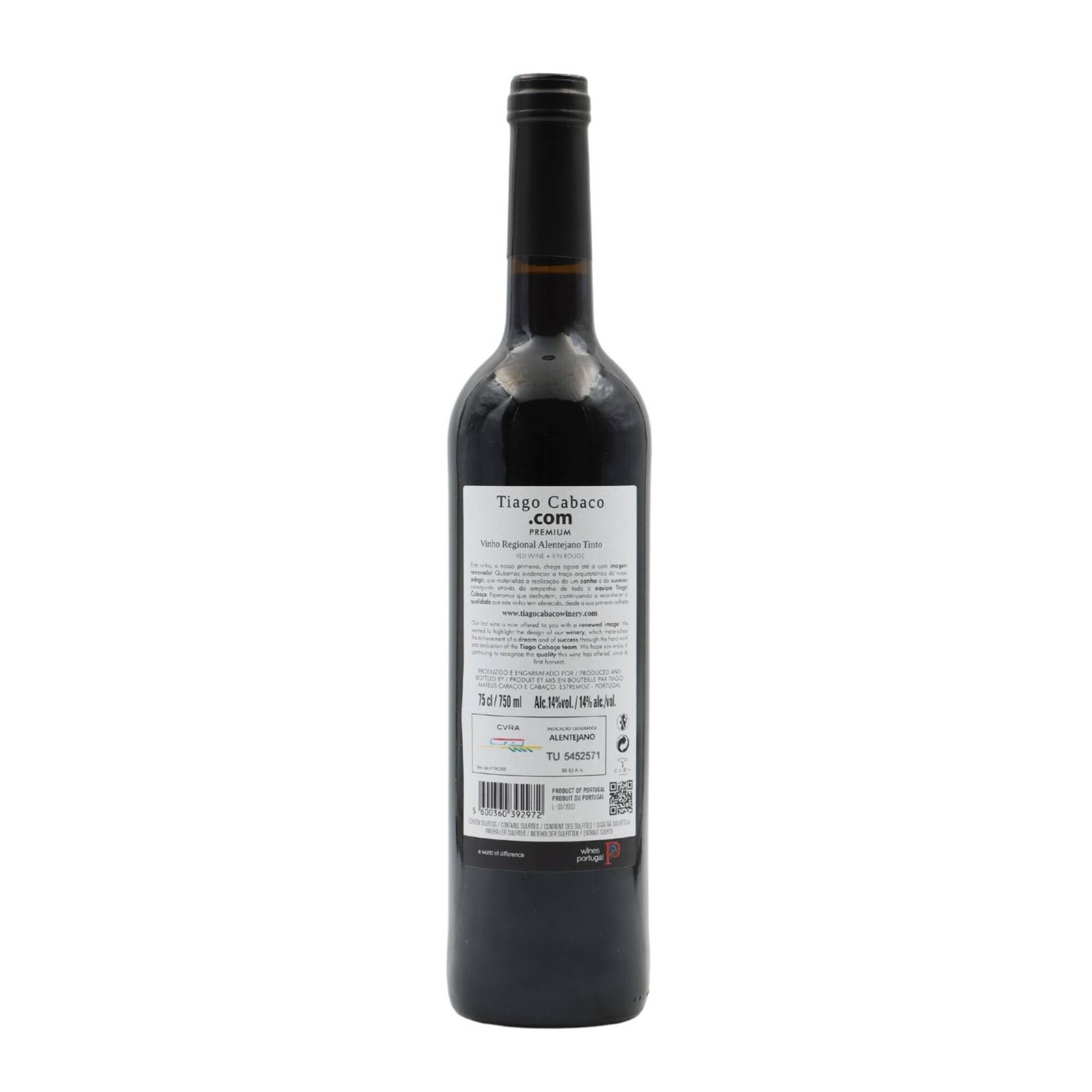 .Com Tiago Caba&ccedil;o Alentejo Vinho Tinto