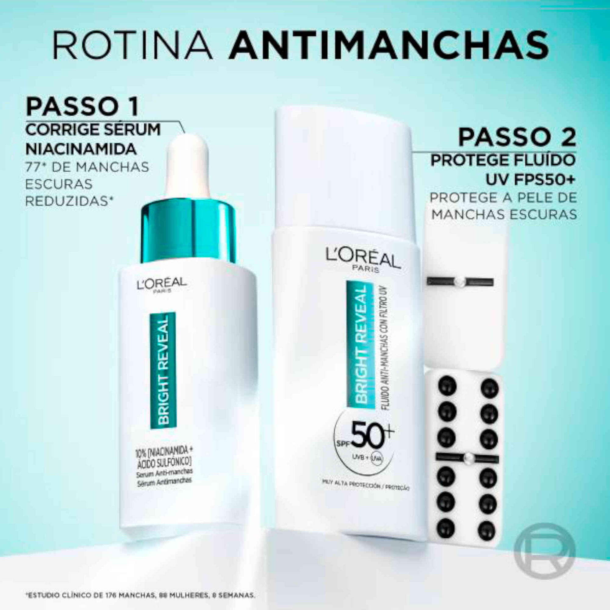 Fluído Rosto Hidratante Bright Reveal FPS50+ Anti-manchas Fluído Rosto Hidratante Bright Reveal FPS50+ Anti-manchas