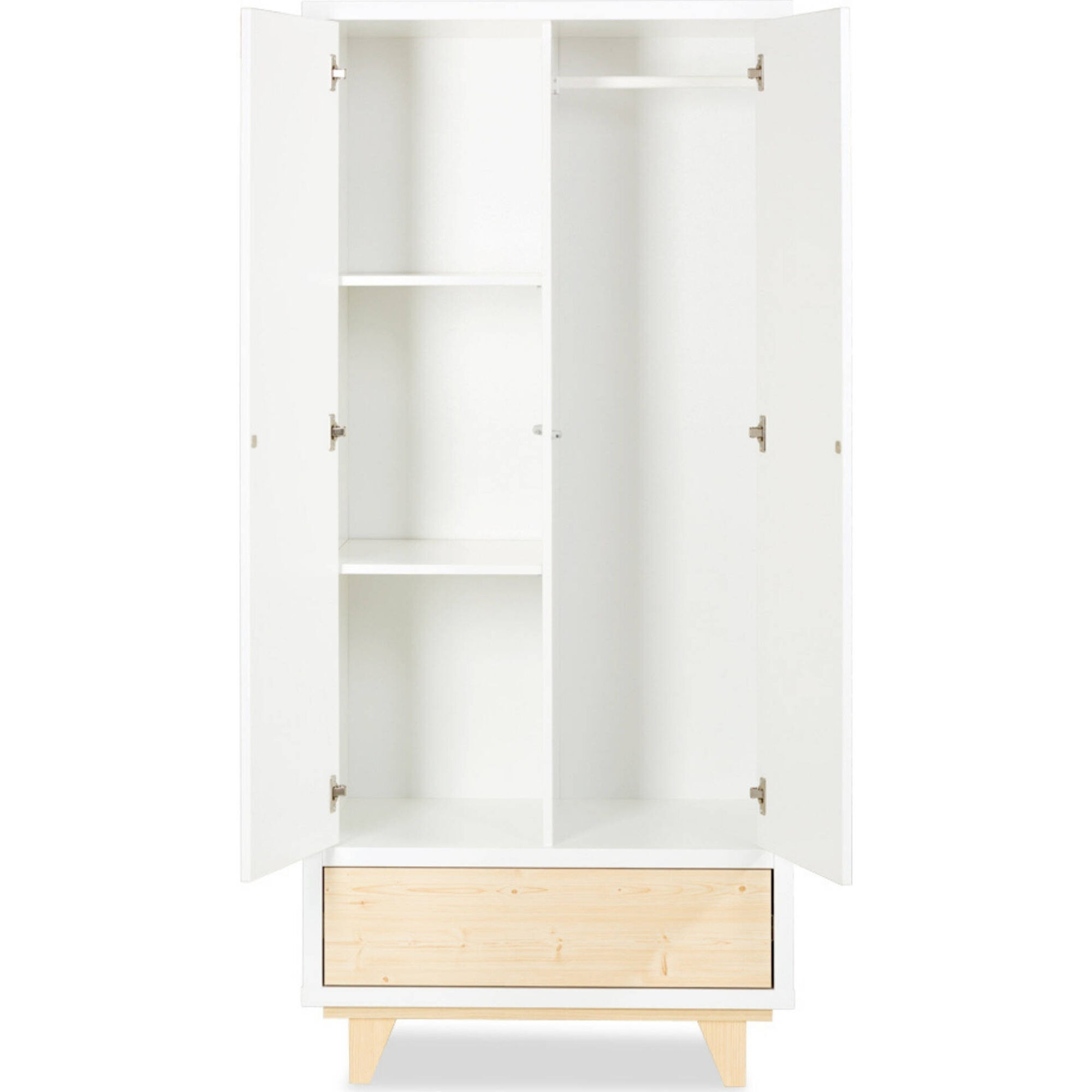 Roupeiro 80x50x180cm Branco Lydia