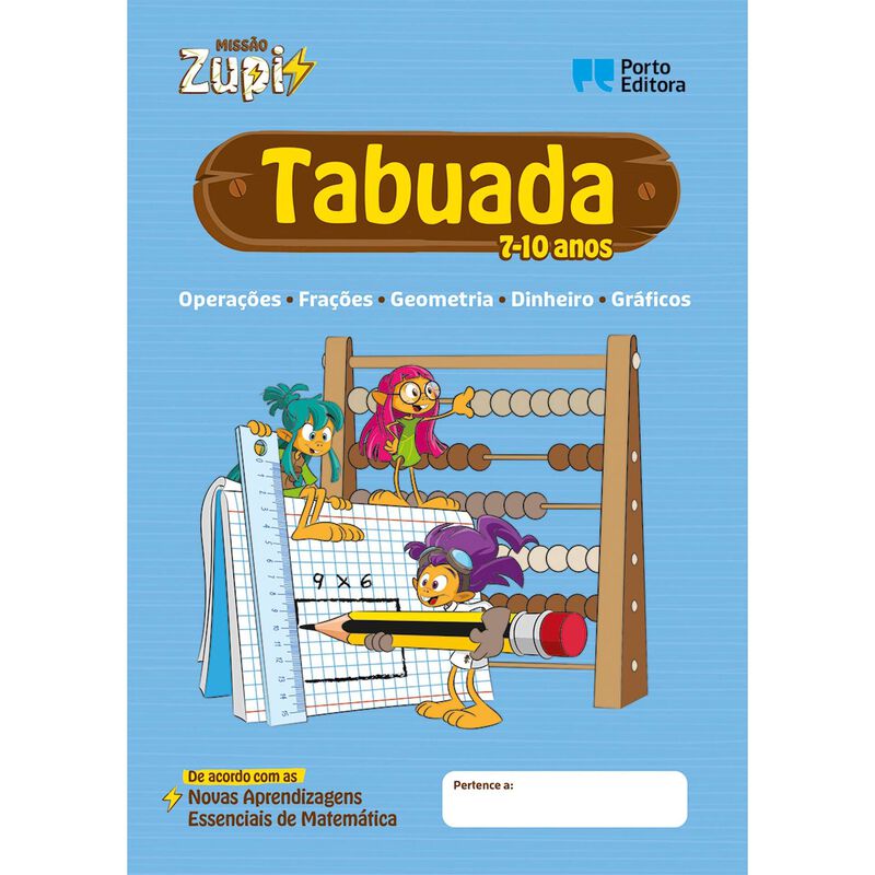 Missão Zupi - Tabuada - 7-10 anos de Porto Editora