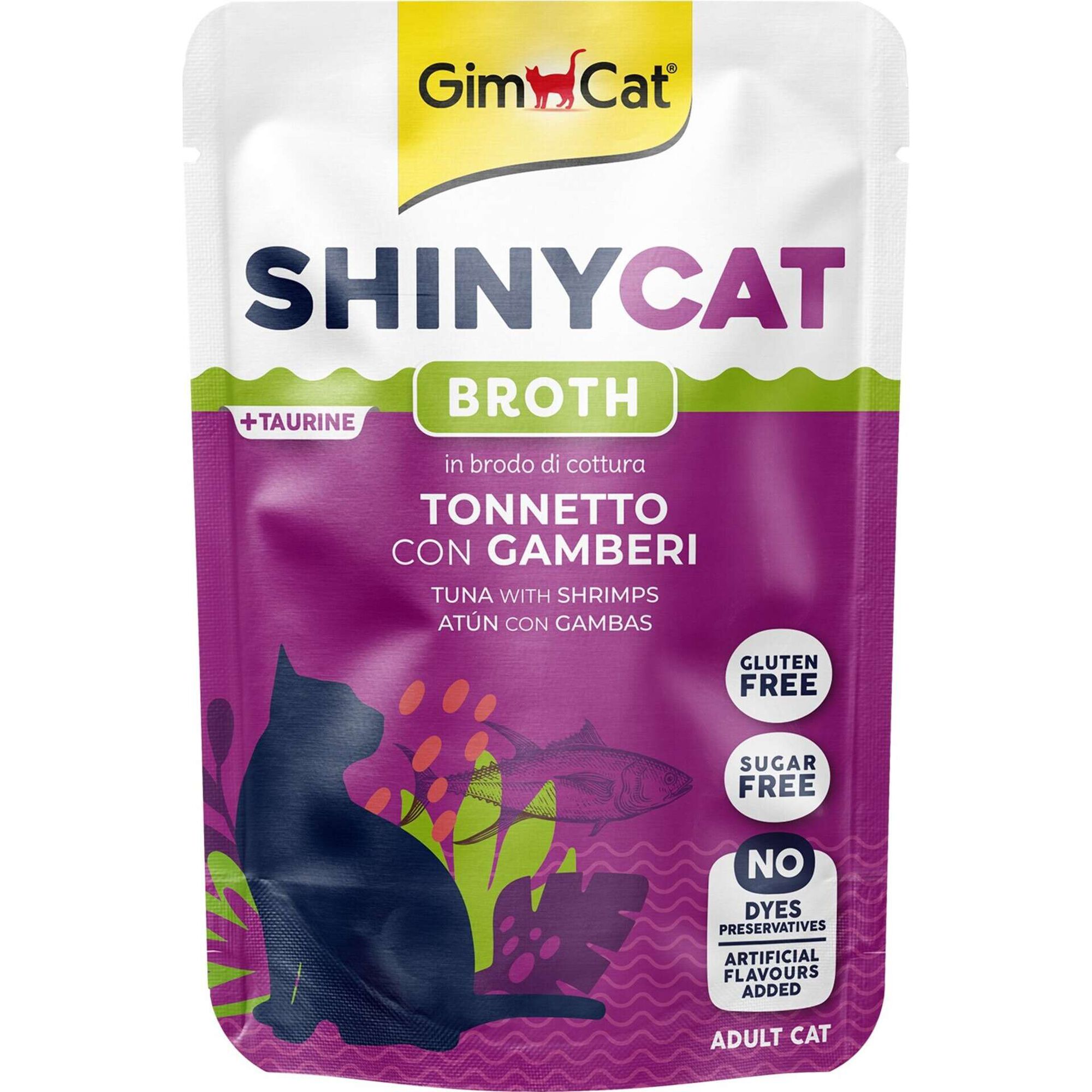 Snack para Gato Shiny Atum e Camar&atilde;o Saquetas