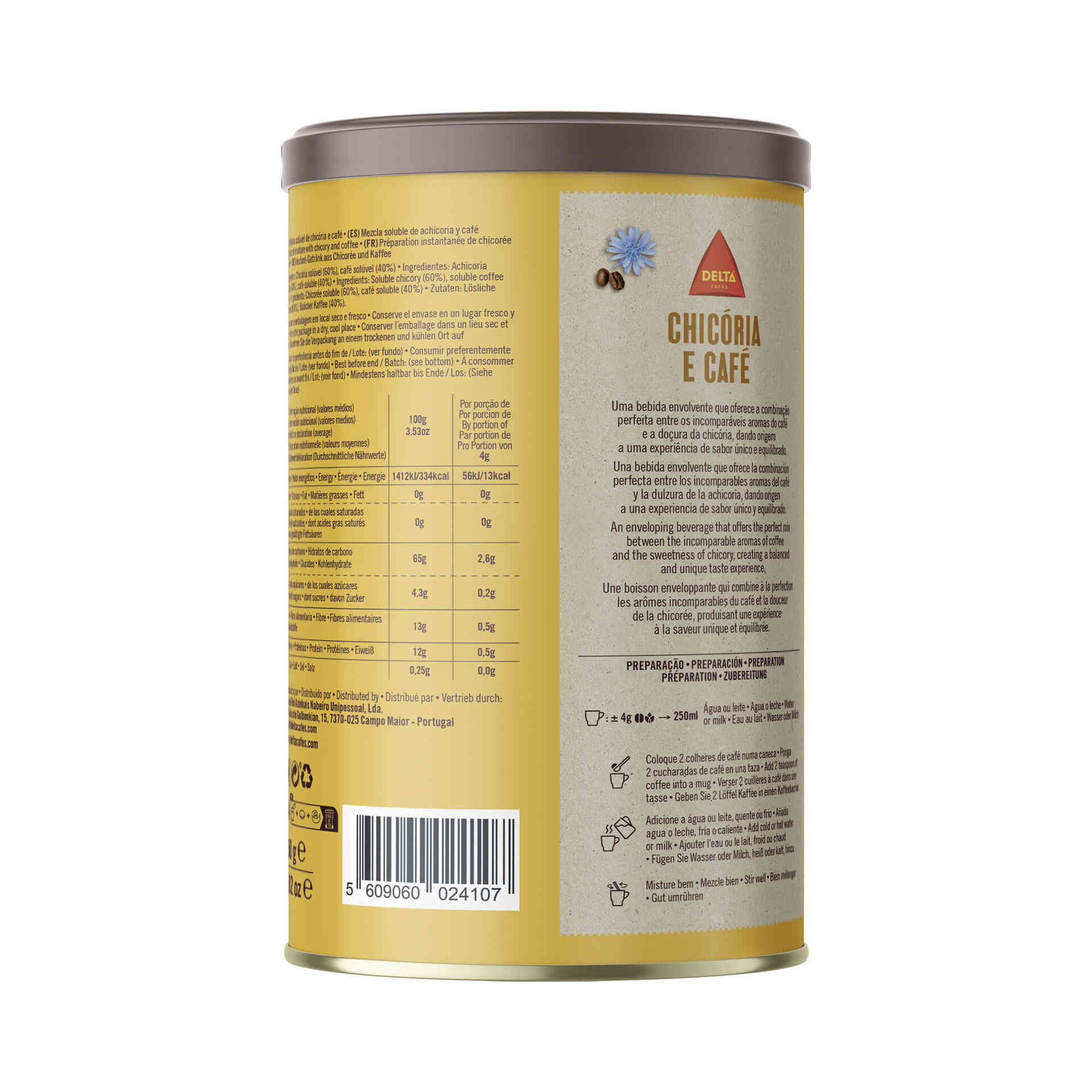 Bebida Solúvel Chicória e Café