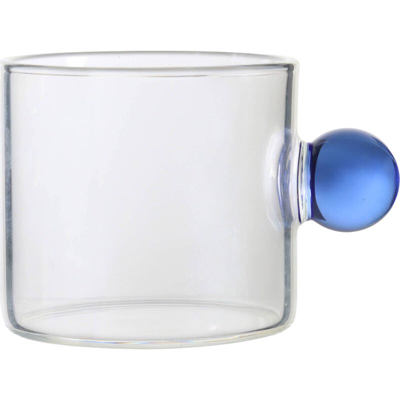 Copo Café 90ml com Asa Bola Azul Kasa