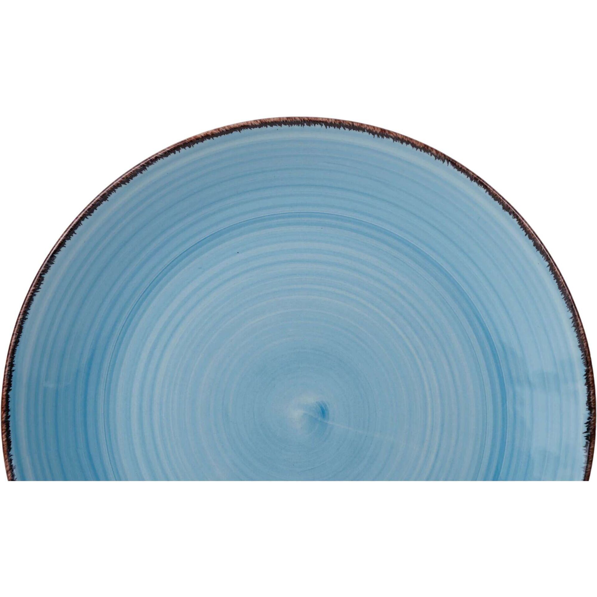 Servi&ccedil;o de Mesa 4 Pessoas Azul Seia Rustic Country Kasa