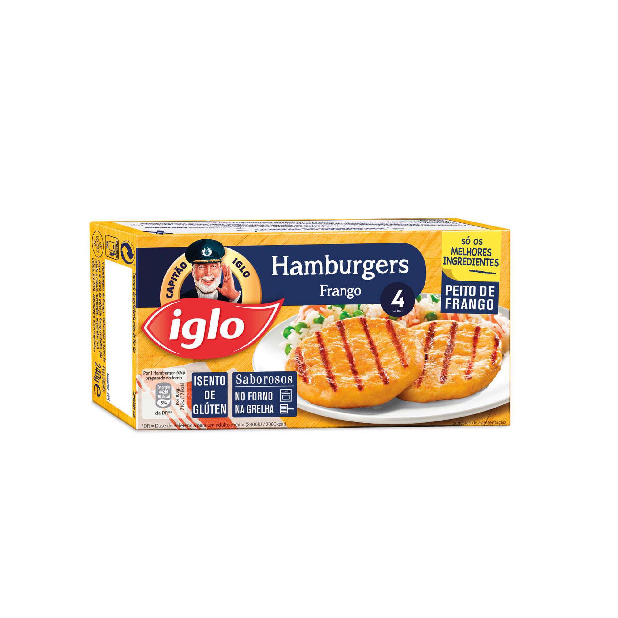 Hambúrguer de Frango sem Glúten