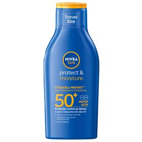 Protetor Solar Lo&ccedil;&atilde;o Protect & Moisture FPS 50+ Nivea Sun
