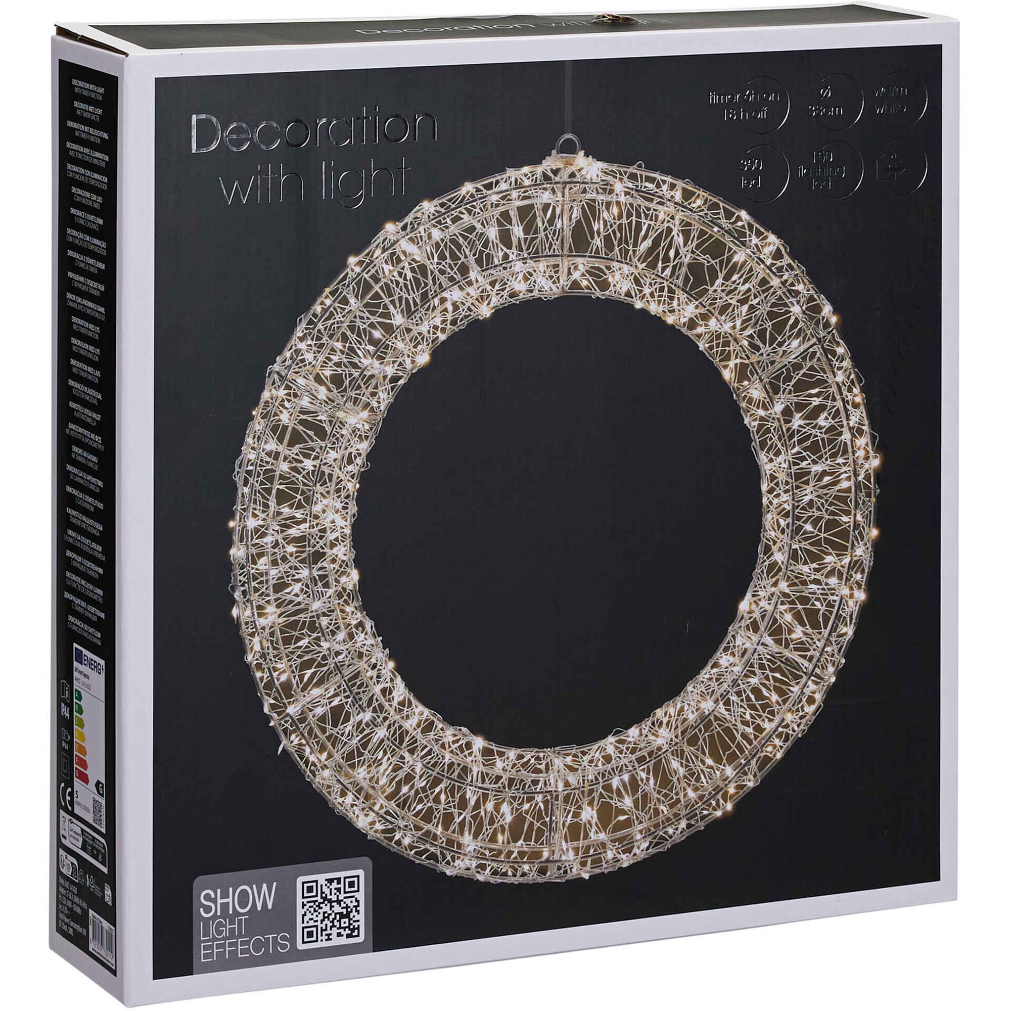 Coroa 500 Leds Branco Quente