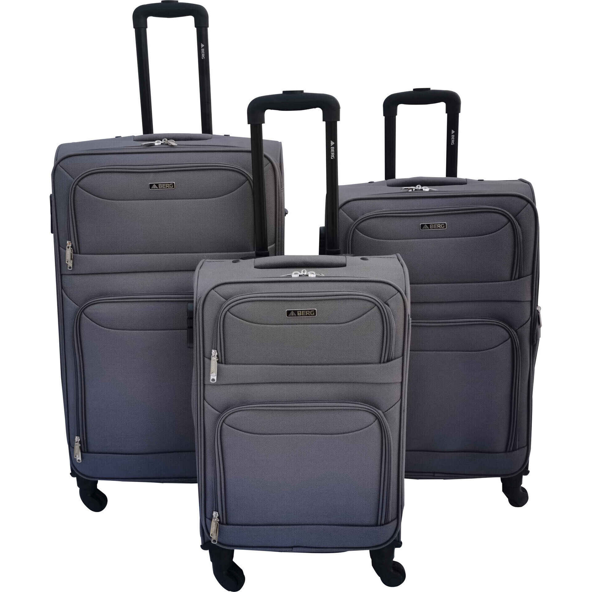 Conjunto 3 Malas de Viagem Move Cabine+M&eacute;dia+Grande Berg