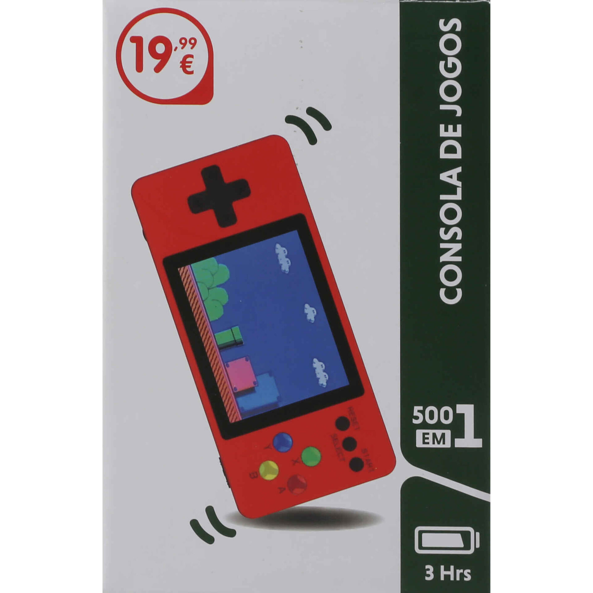 Consola Port&aacute;til Arcade Jogos 500 em 1 Bazar&atilde;o