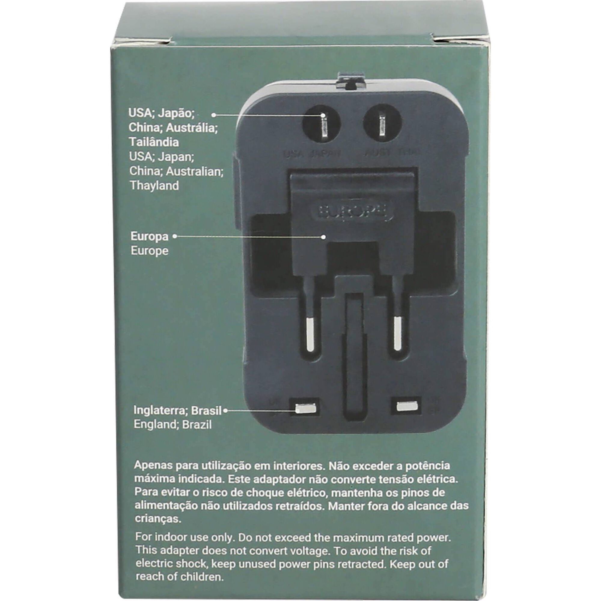 Adaptador Universal de Tomadas USB e Type-C Berg