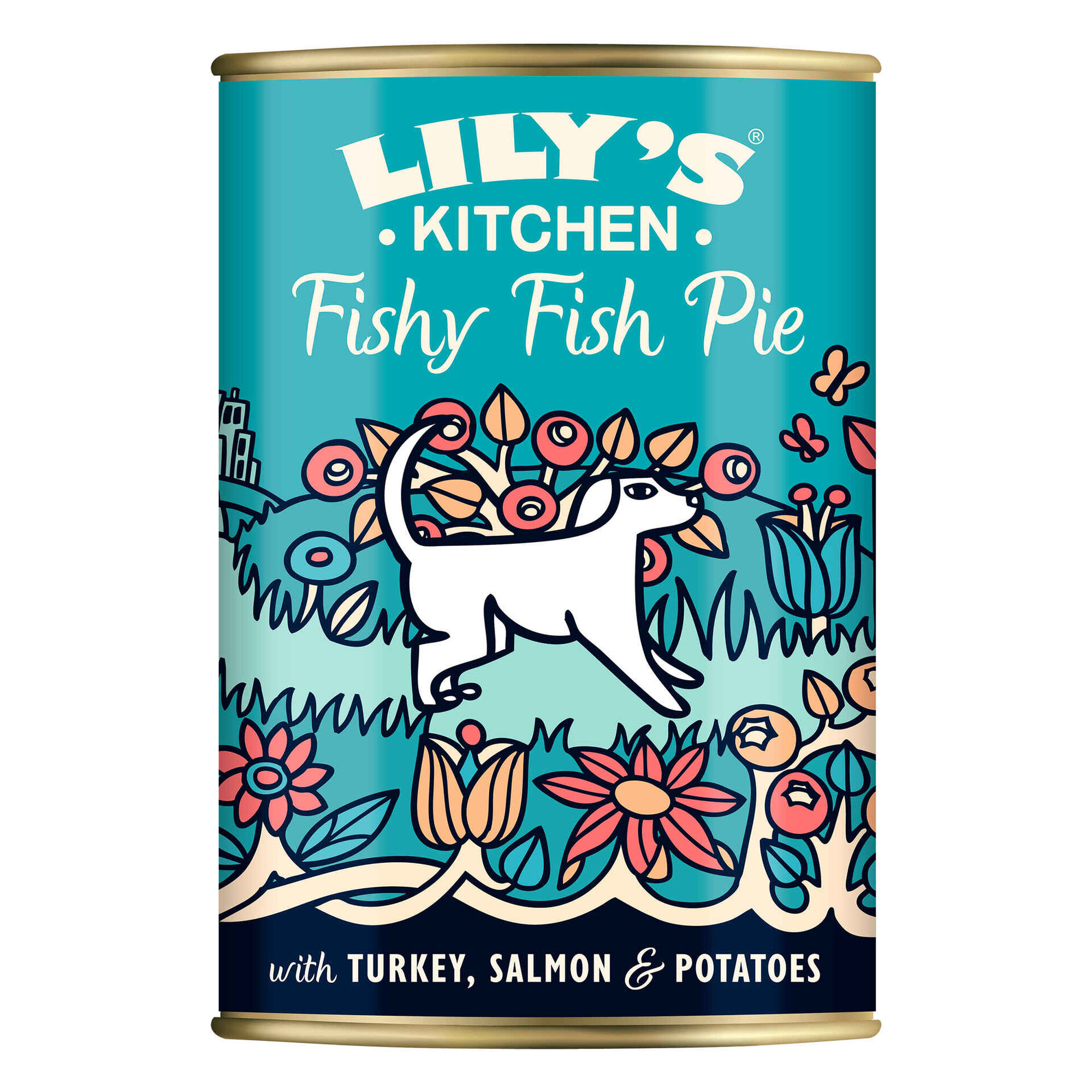 Comida H&uacute;mida para C&atilde;o Adulto Peru, Salm&atilde;o e Arenque Lily's Kitchen