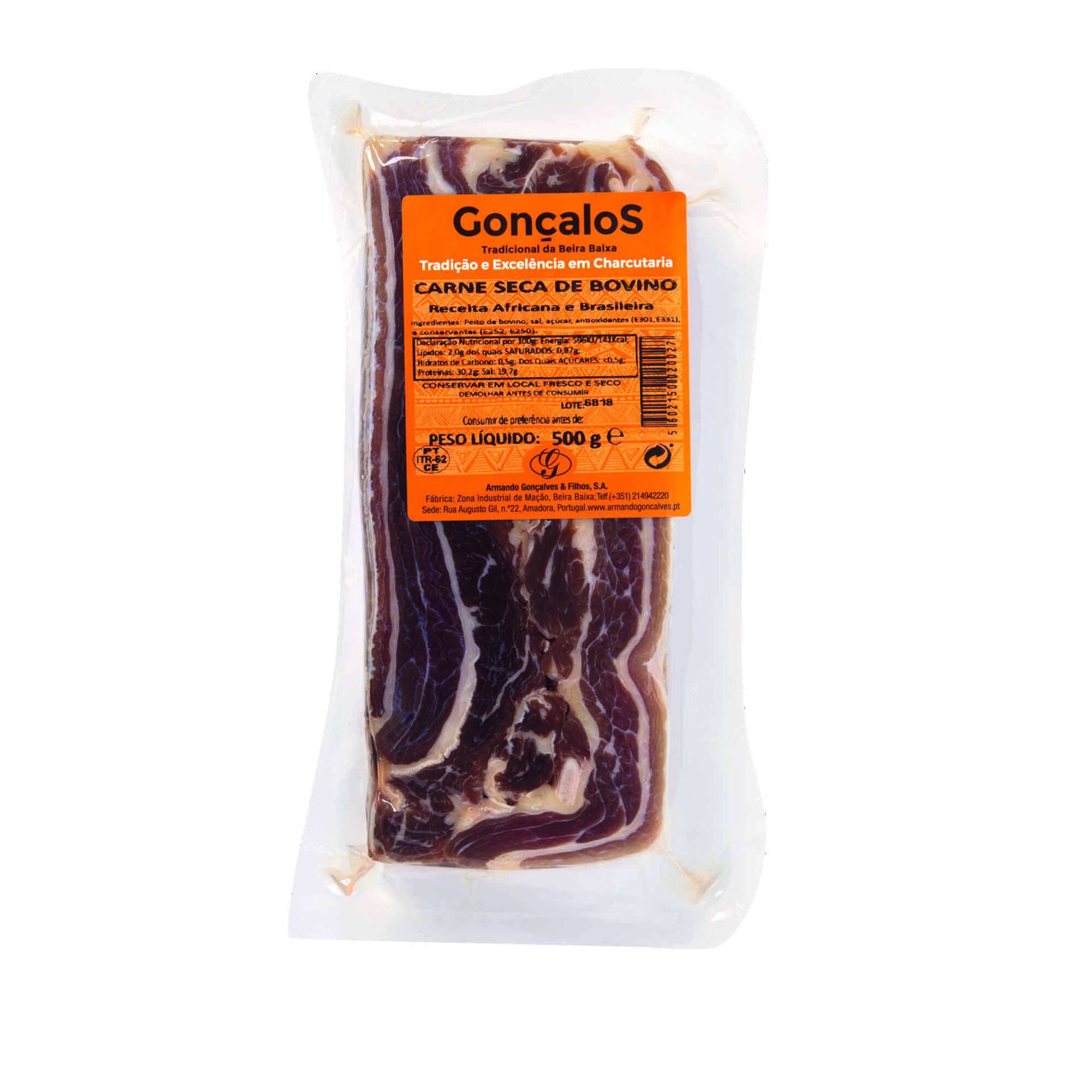 Carne Seca de Bovino sem Glúten