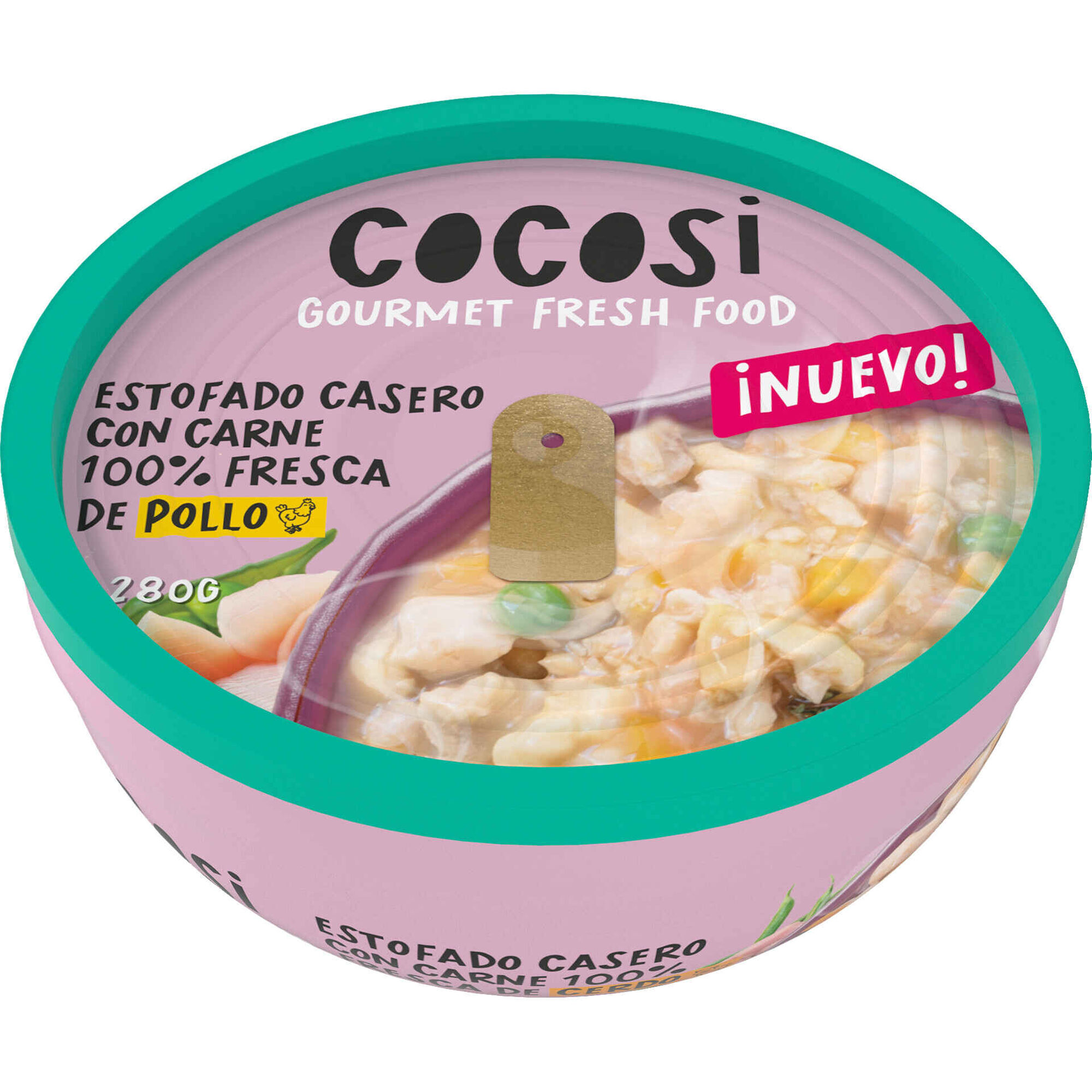 Comida H&uacute;mida para C&atilde;o Adulto Estufado de Frango Cocosi