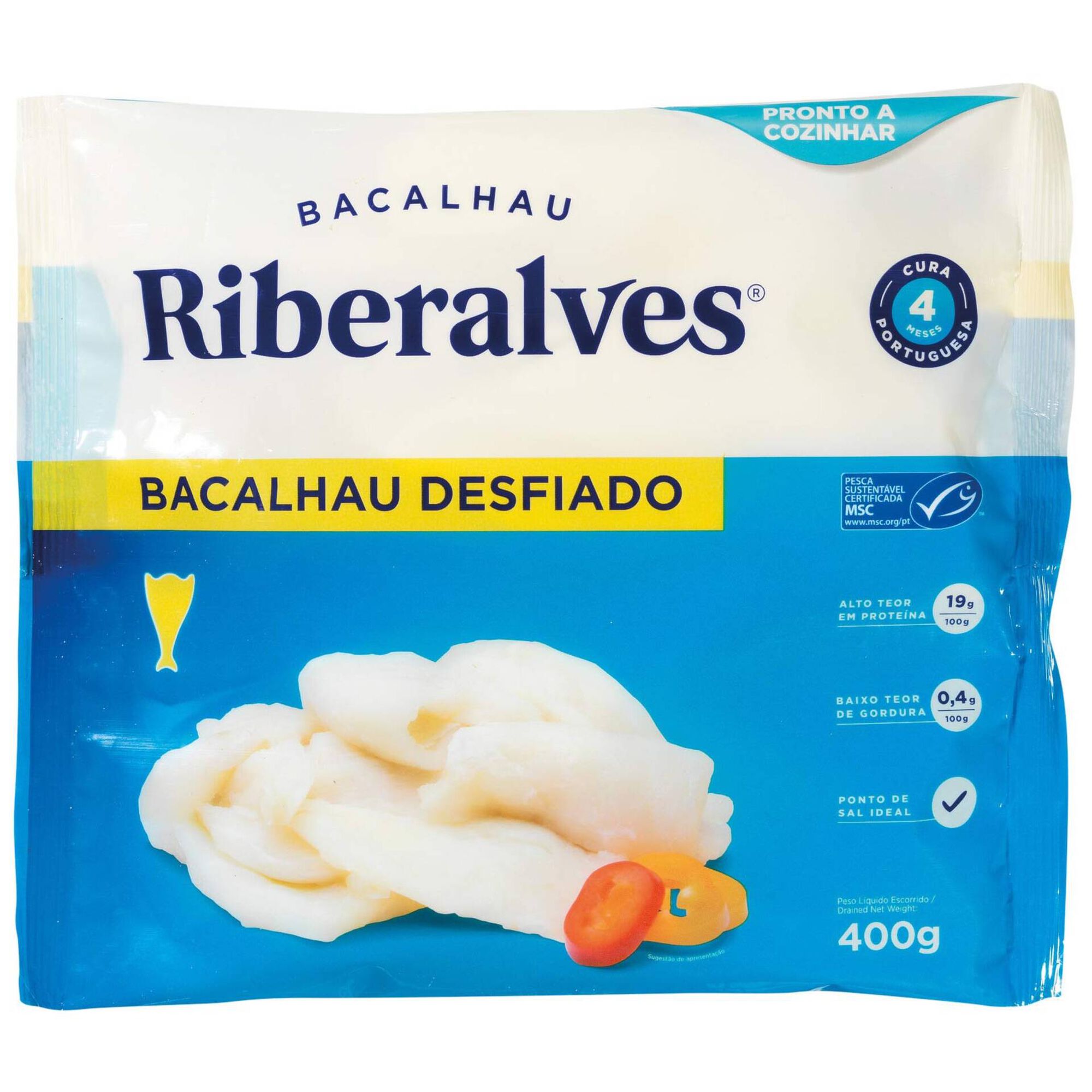 Bacalhau MSC Desfiado Congelado Bacalhau MSC Desfiado Congelado