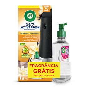 Ambientador Difusor Active Fresh Baunilha e Recarga Flor de Cerejeira Air Wick