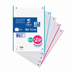 Recarga Papel A4 Quadriculado