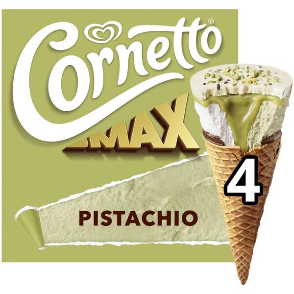 Gelado Cone Pistáchio Max Cornetto