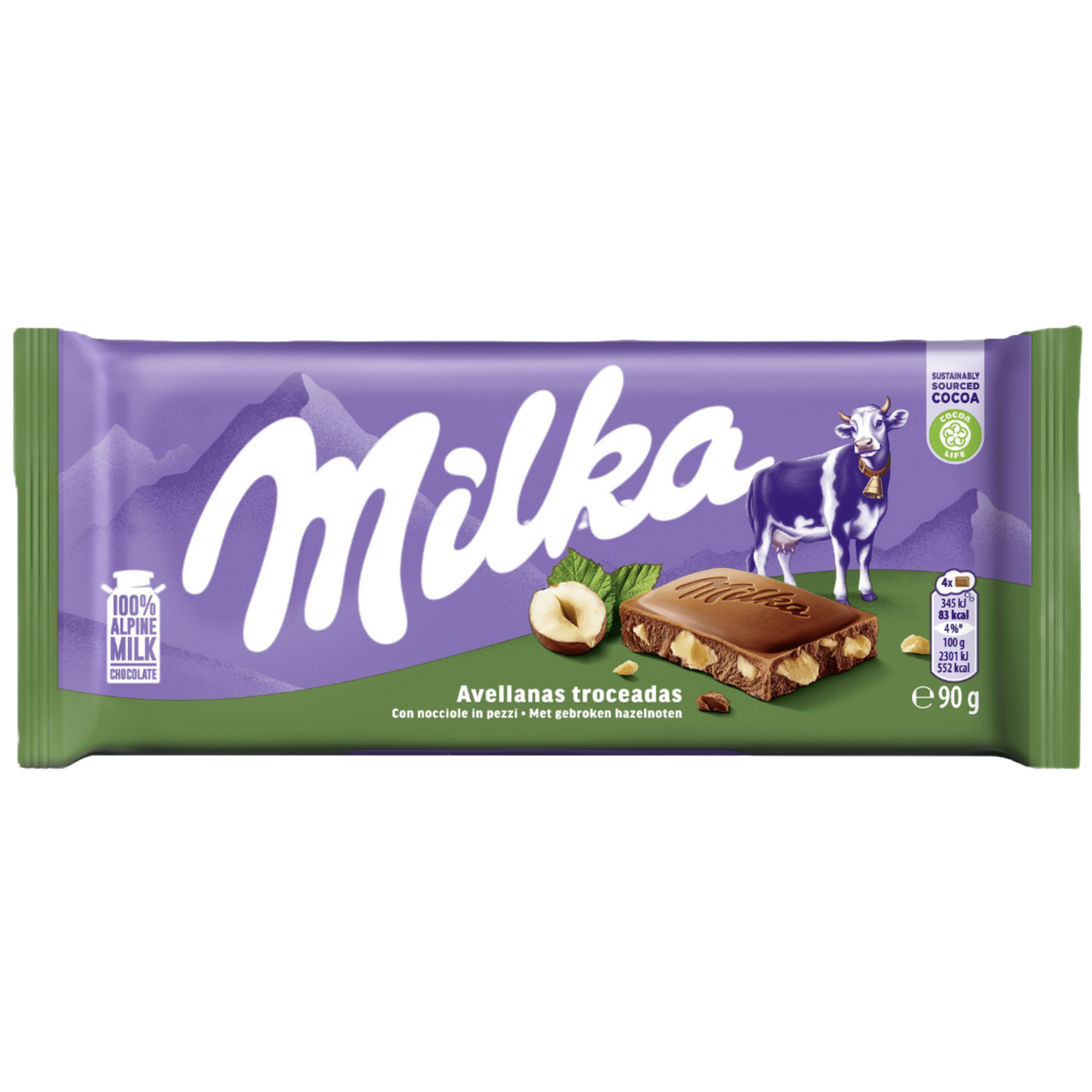 Tablete de Chocolate de Leite com Avelã