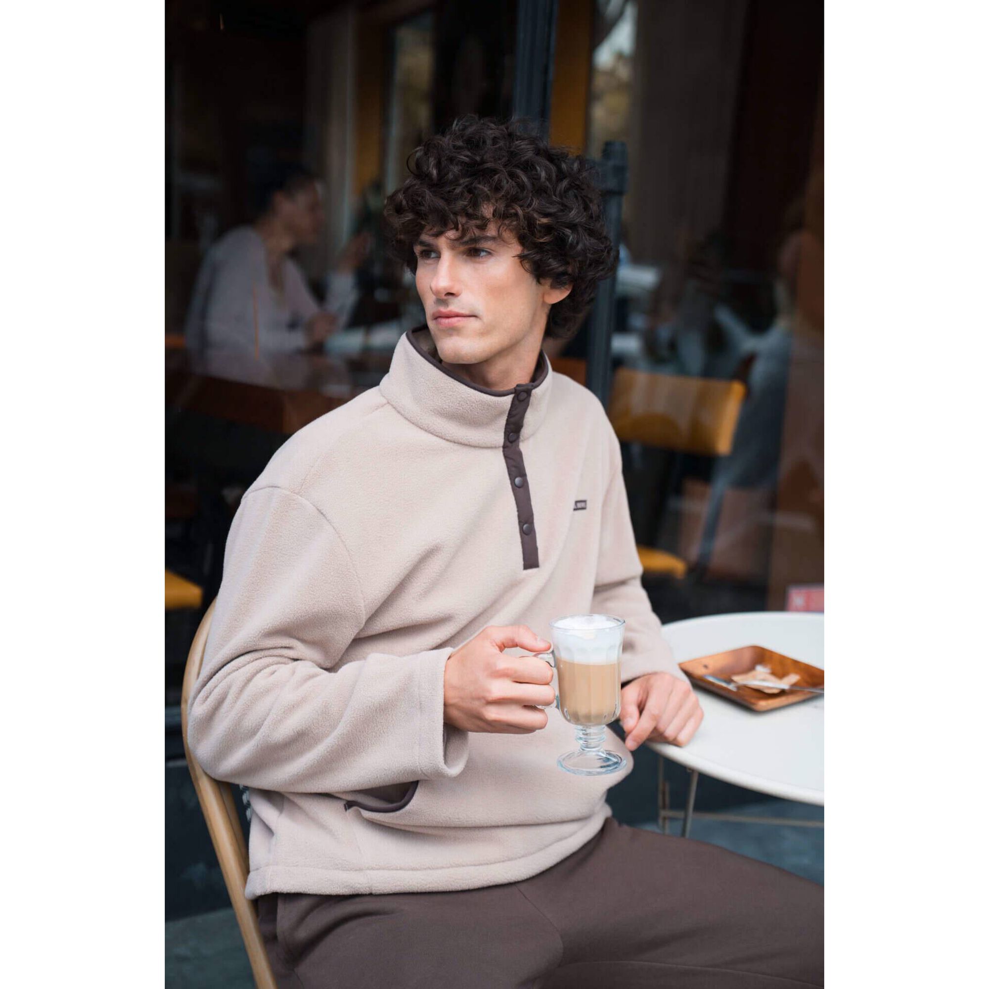 Camisola Polar Homem L Bege Berg