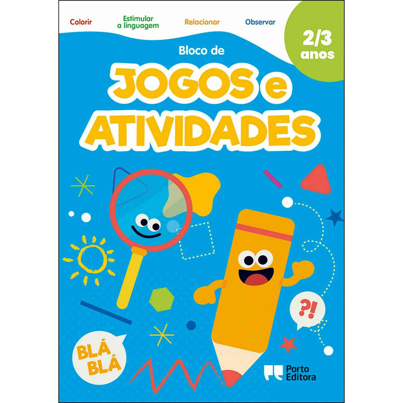 Bloco de Jogos e Atividades - 2-3 Anos de Porto Editora