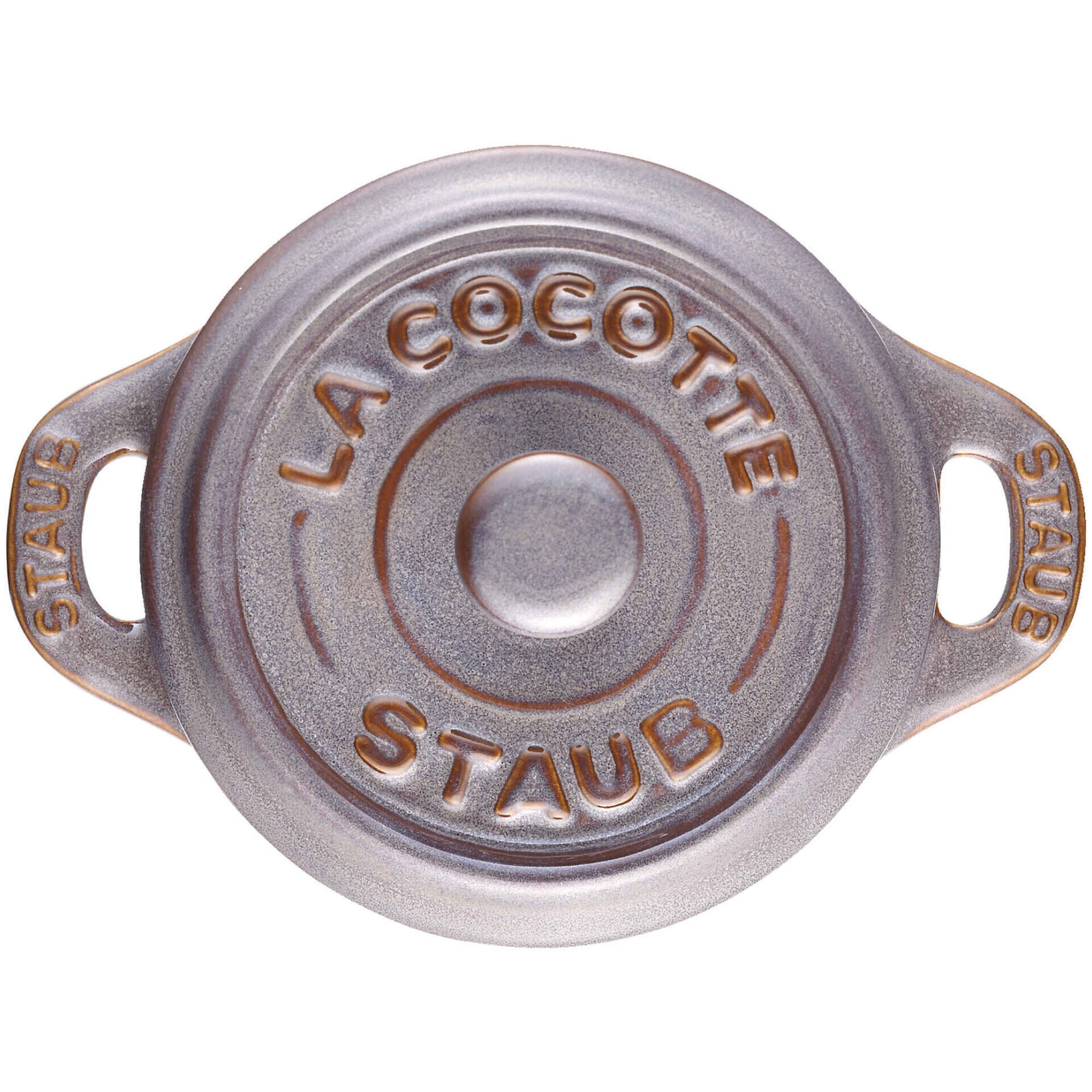 Ca&ccedil;arola Redondo Cer&acirc;mica 10cm Cinza Staub