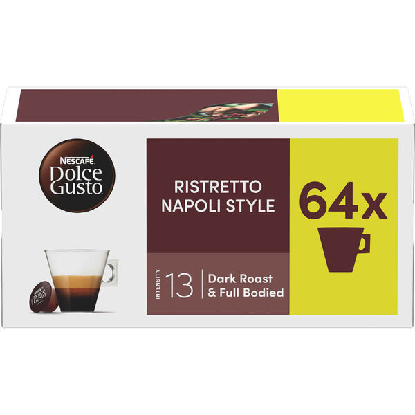 Cápsulas de Café Ristretto Napoli Style Int 13 Nescafé Dolce Gusto