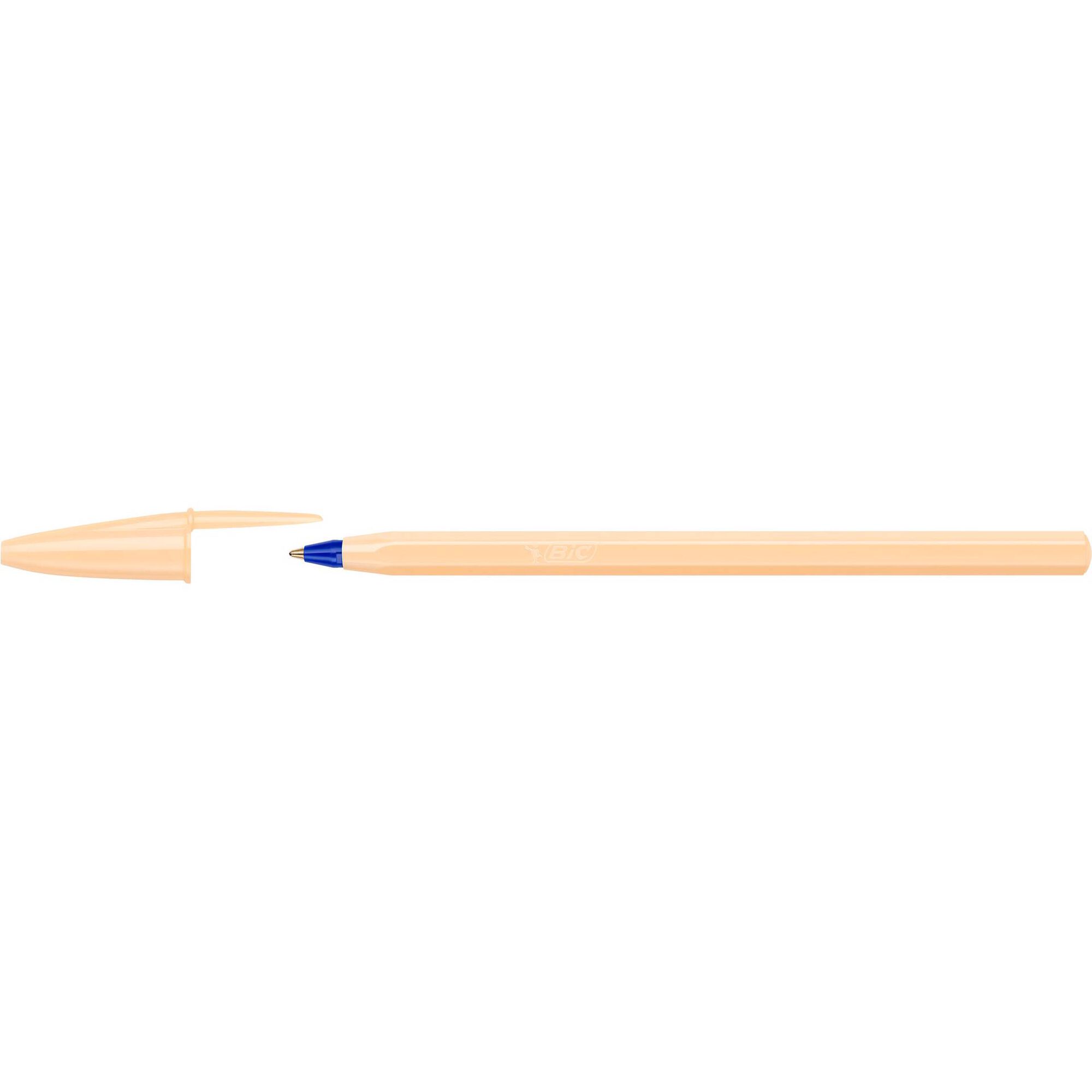 Esferogr&aacute;fica Cristal Pastel Azul, Laranja e Verde Bic