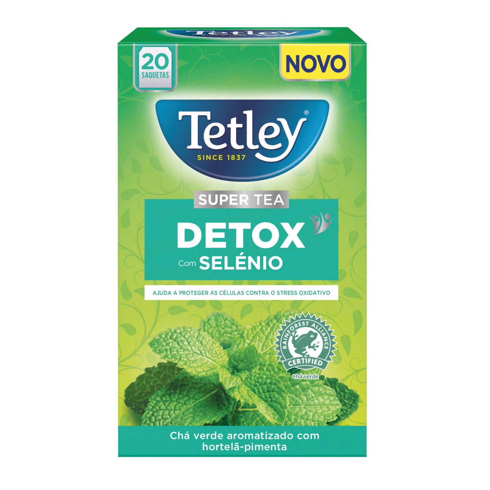 Chá Verde Hortelã-Pimenta Selénio Detox Saquetas Chá Verde Hortelã-Pimenta Selénio Detox Saquetas