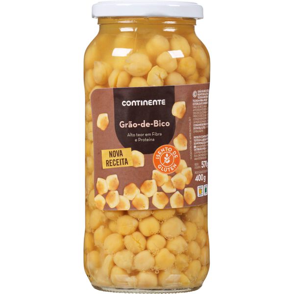 Grão de Bico Cozido sem Glúten Continente